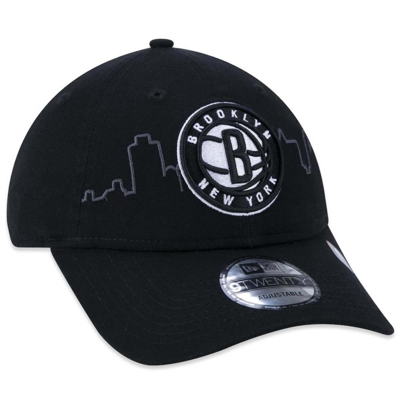 Boné Aba Curva New Era 9Twenty Brooklyn Nets Tip-Off - Strapback - Adulto - Foto 3