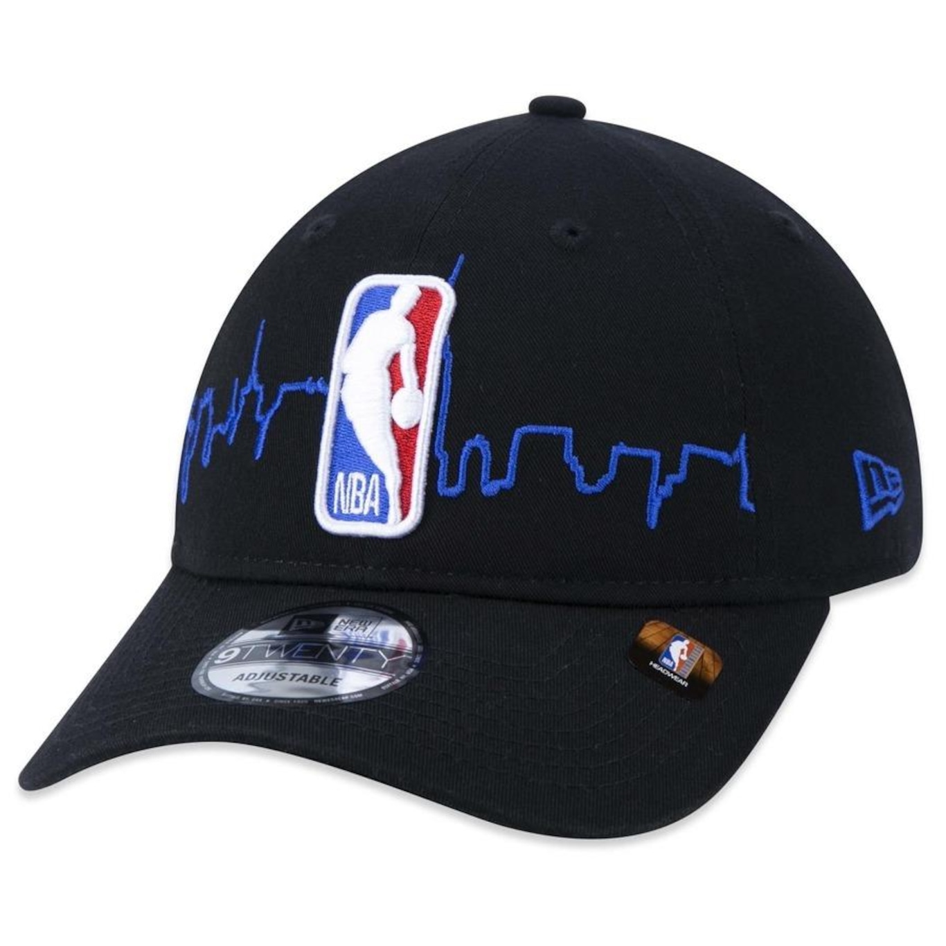 Boné Aba Curva New Era 9Twenty NBA Logoman Tip-Off - Strapback - Adulto - Foto 1