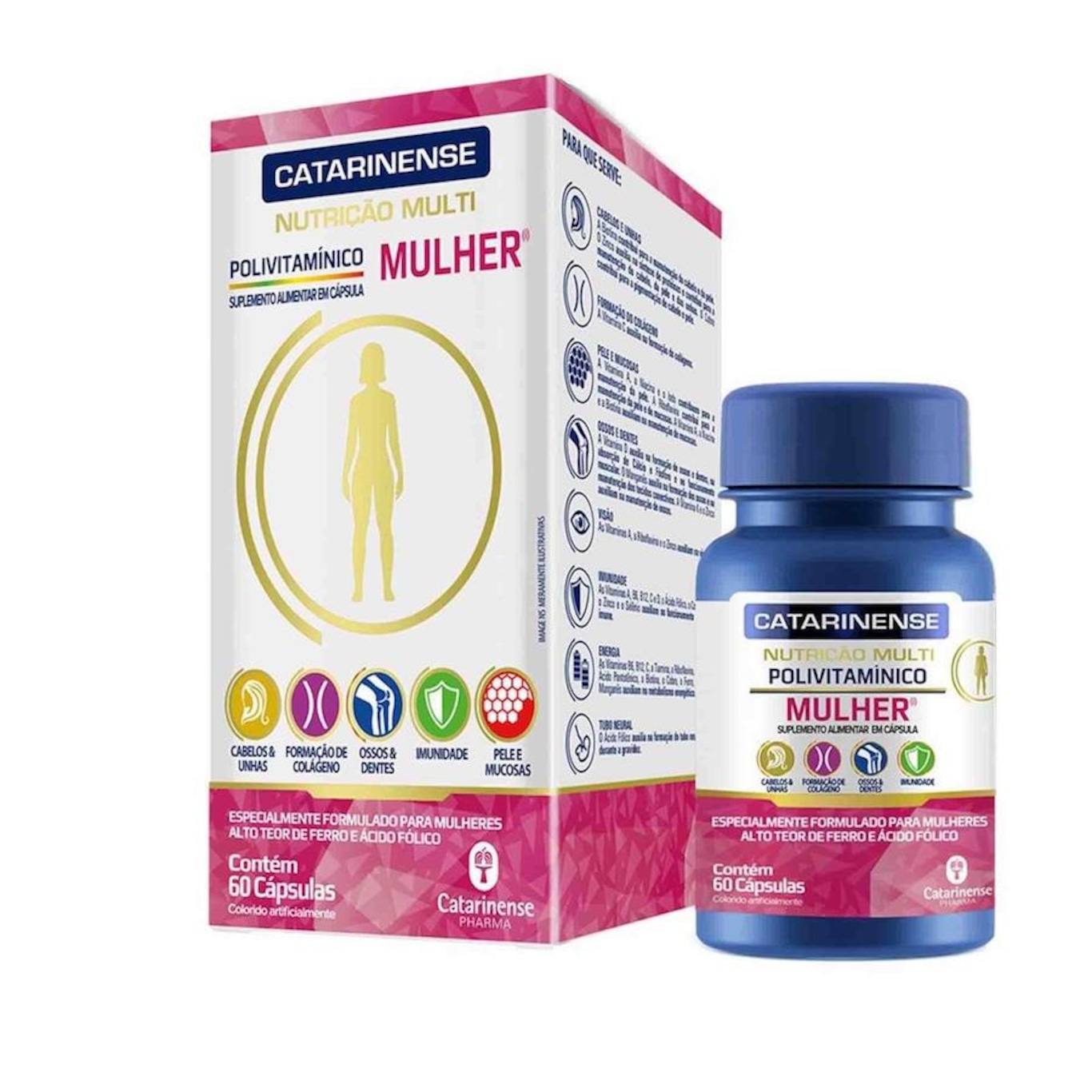 Polivitamínico Mulher Catarinense Pharma - 60 cps - Foto 1