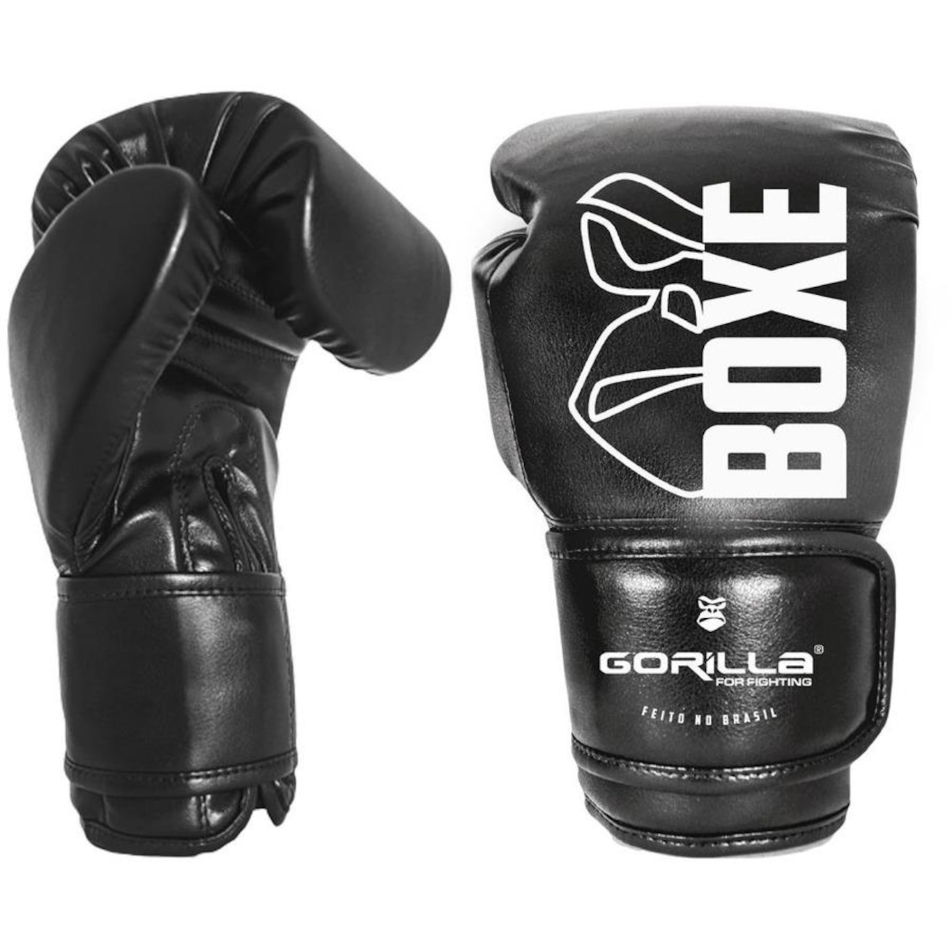 Luva De Boxe 12 Oz Expressive Black Gorilla Muay Thai Kickboxing Fight MMA  Combate Profissional