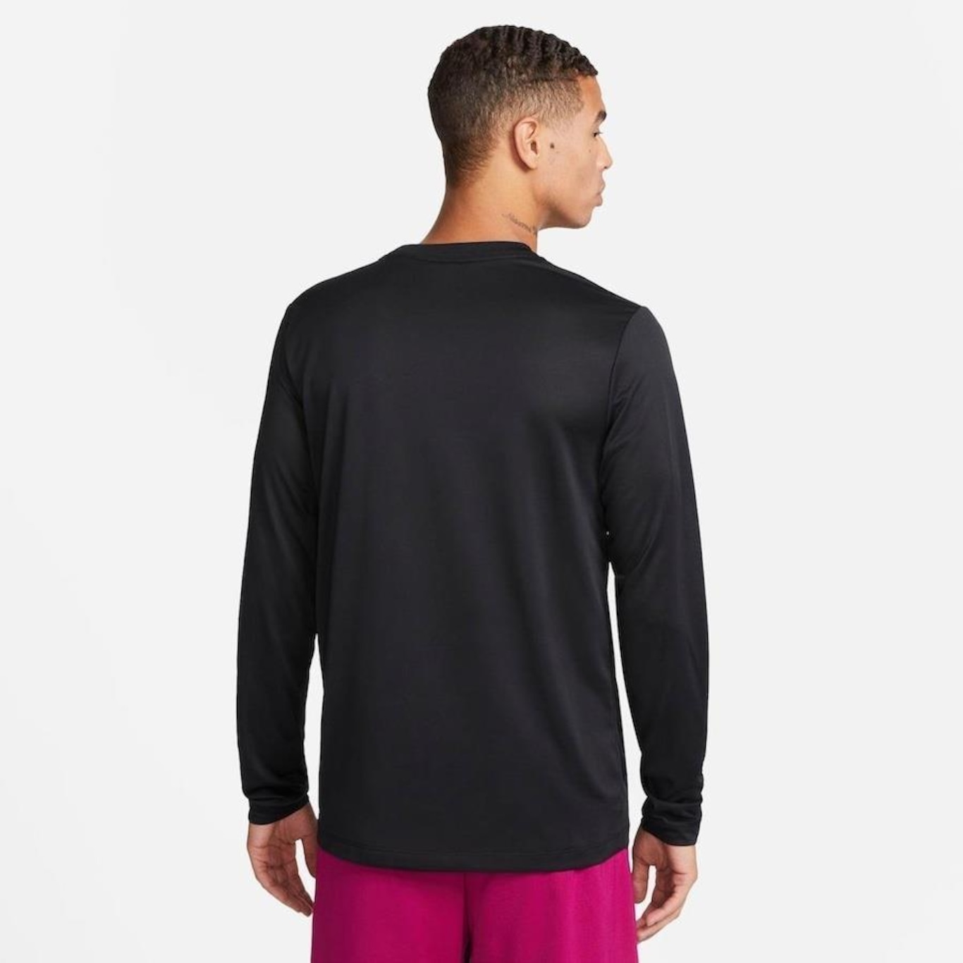 Nike dri fit sales black long sleeve