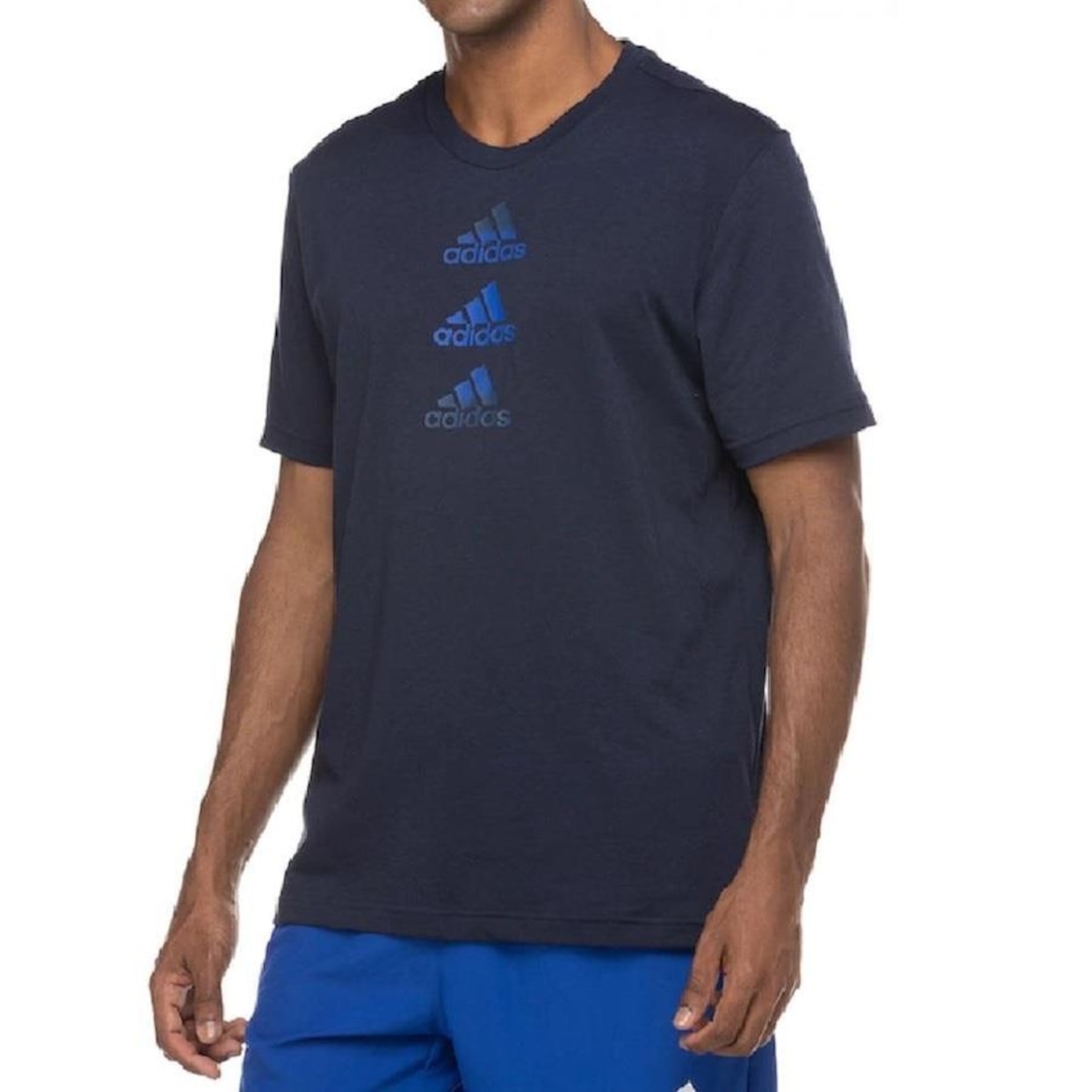 Camiseta adidas D2M Logo Tee - Masculina - Foto 1