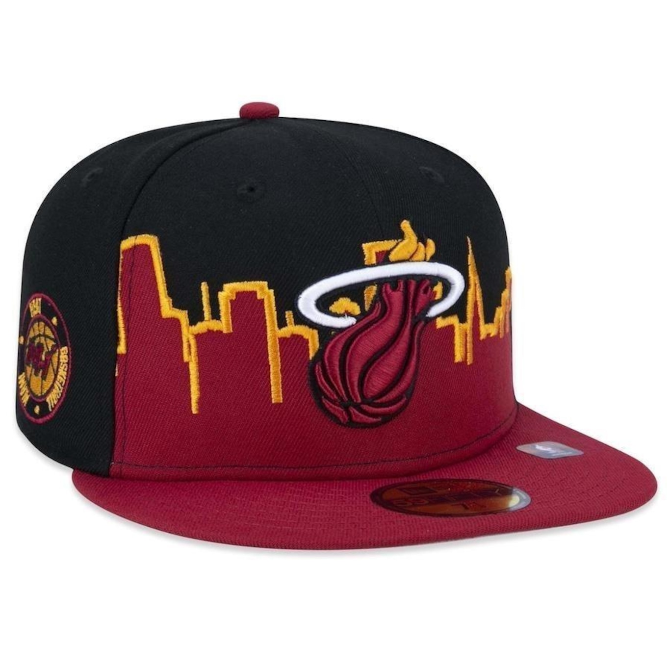 Boné Aba Reta New Era 59Fifty Miami Heat Tip-Off - Fechado - Adulto - Foto 1