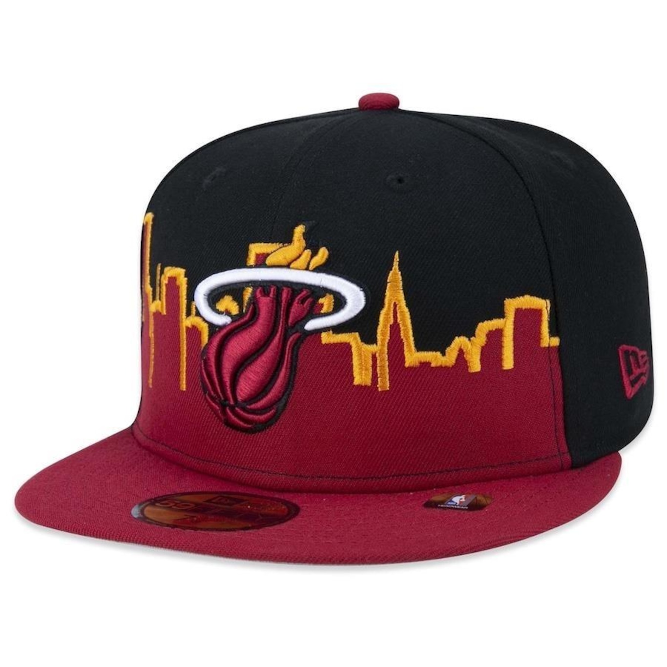 Boné Aba Reta New Era 59Fifty Miami Heat Tip-Off - Fechado - Adulto - Foto 3