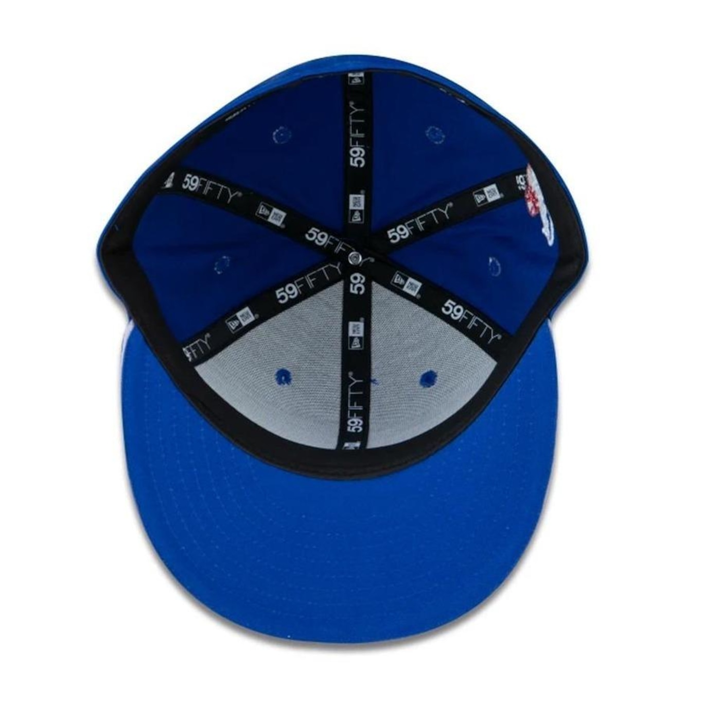 Boné New Era 5950 Los Angeles Dodgers Aba Reta Azul - Foto 6