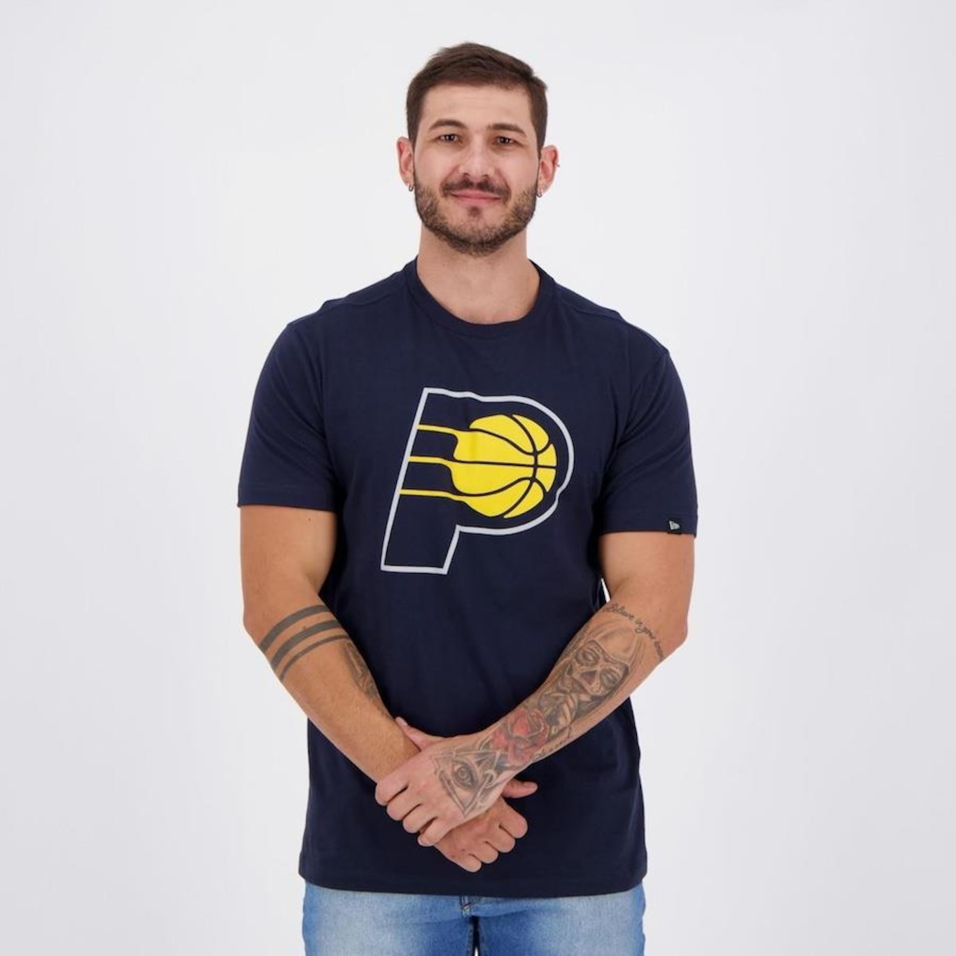 Camiseta New Era NBA Indiana Pacers - Masculina - Foto 1