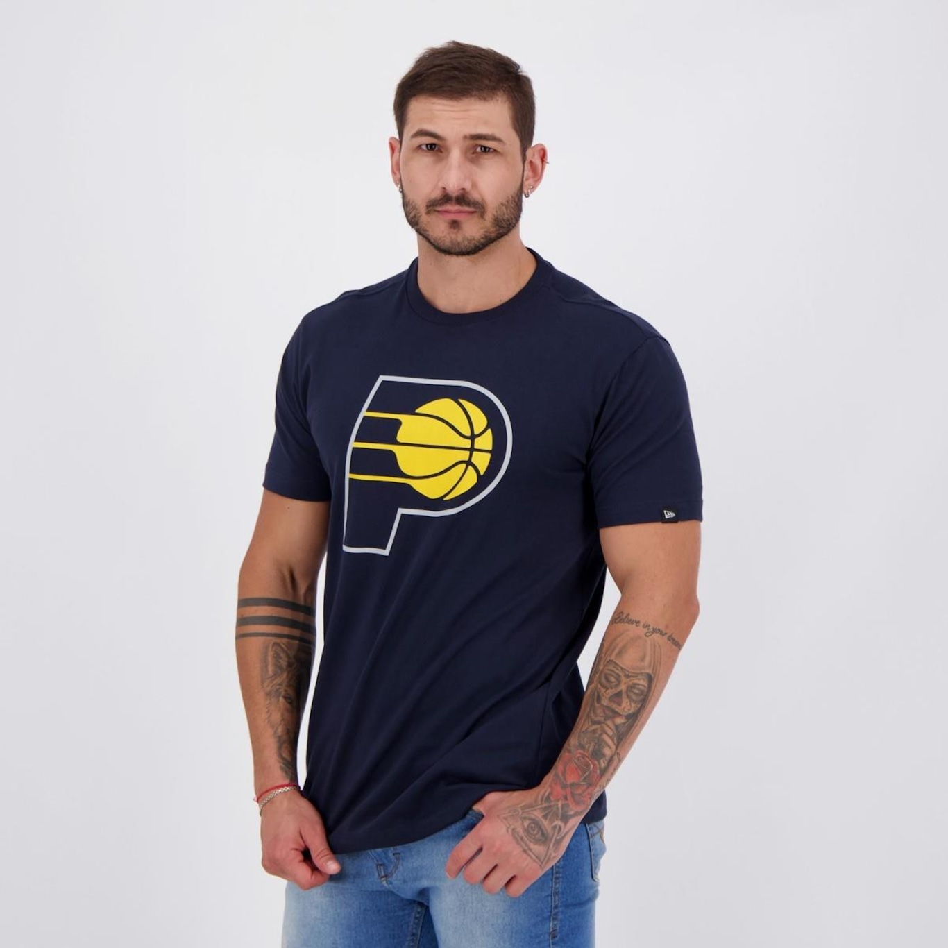 Camiseta New Era NBA Indiana Pacers - Masculina - Foto 5