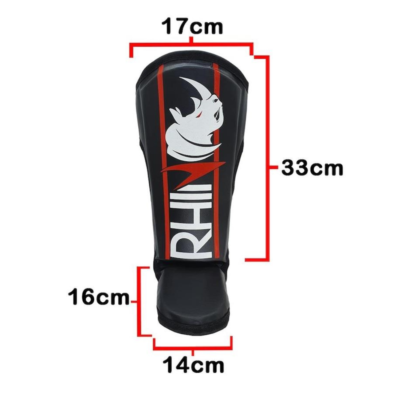 Kit de Treino Muaythai Rhino com Luva + Caneleira + Bandagem + Bucal - Adulto - Foto 5