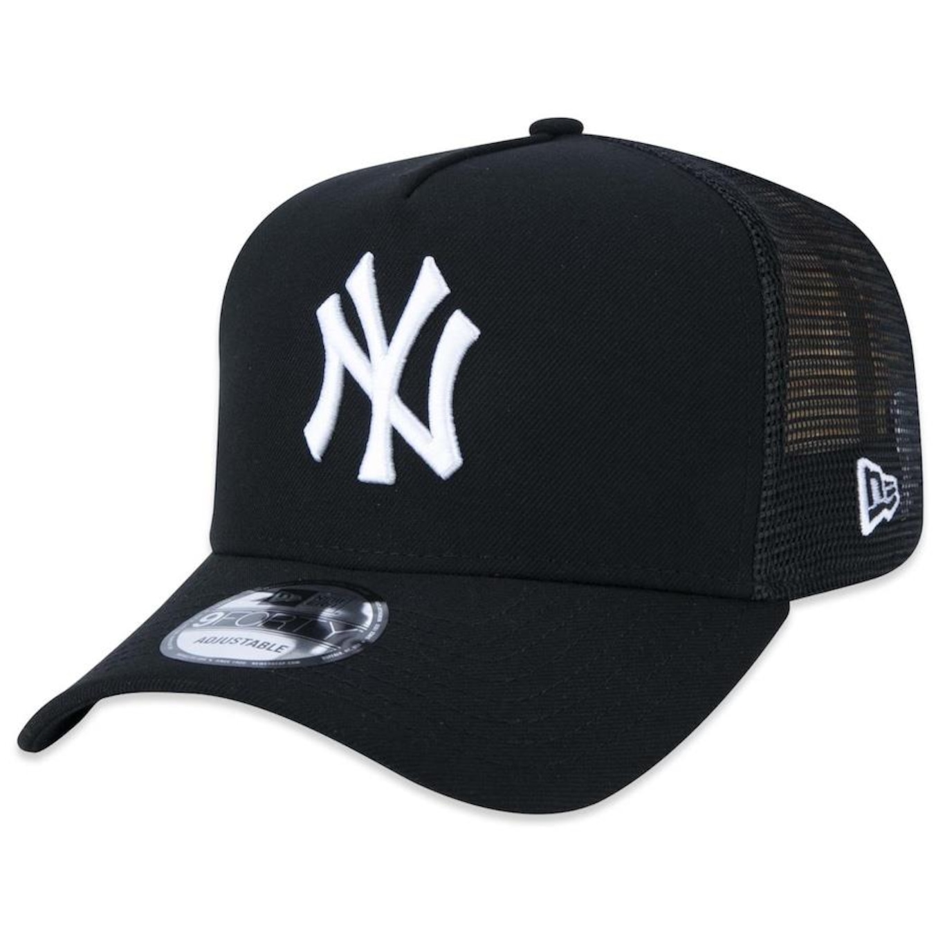 Boné Aba Curva New Era 9Forty A-Frame MLB New York Yankees - Snapback - Trucker - Adulto - Foto 1