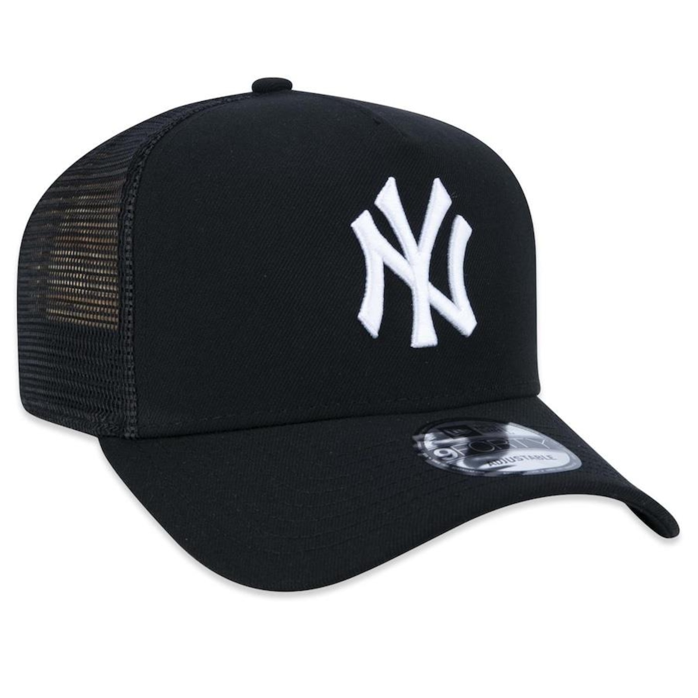 Boné Aba Curva New Era 9Forty A-Frame MLB New York Yankees - Snapback - Trucker - Adulto - Foto 3