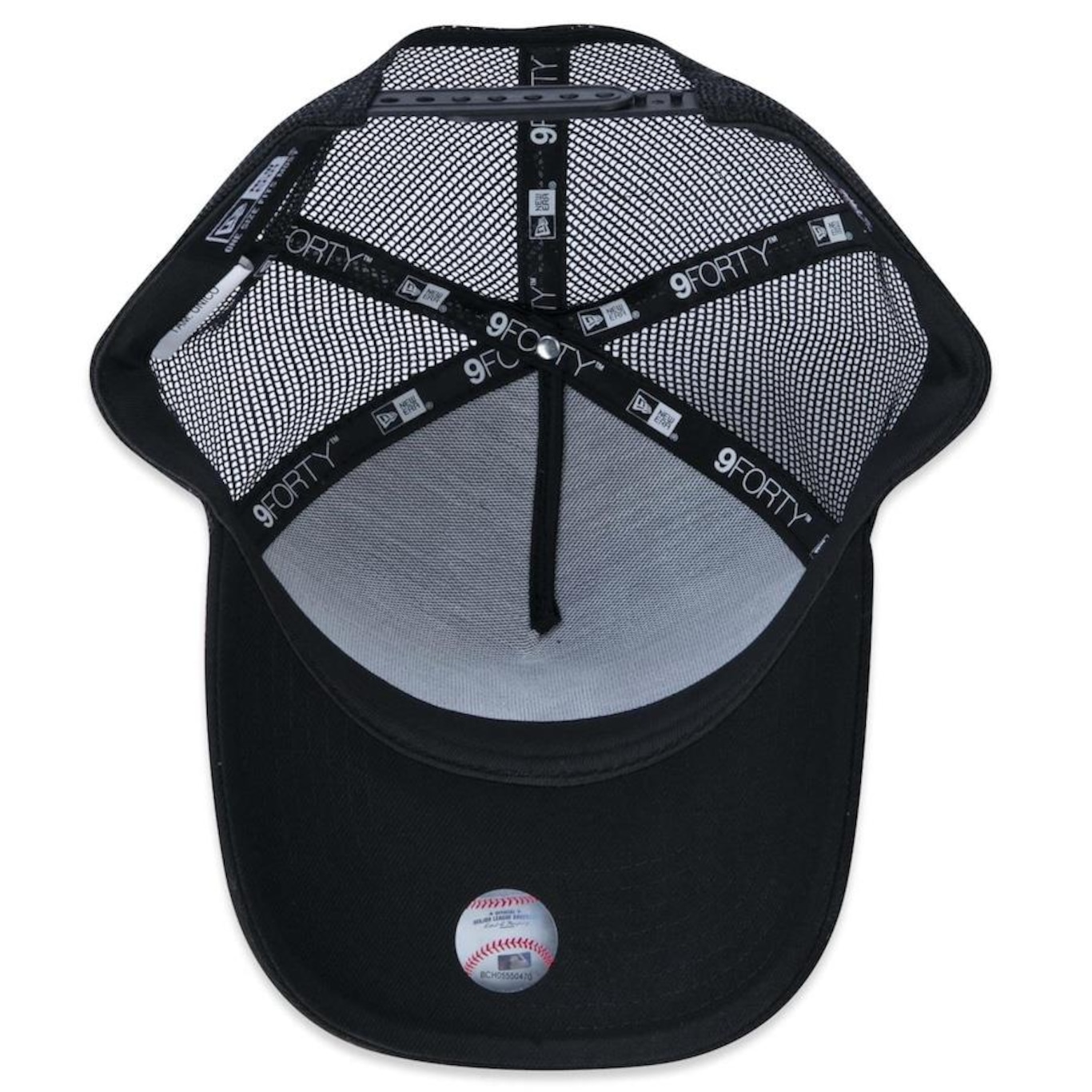 Boné Aba Curva New Era 9Forty A-Frame MLB New York Yankees - Snapback - Trucker - Adulto - Foto 5