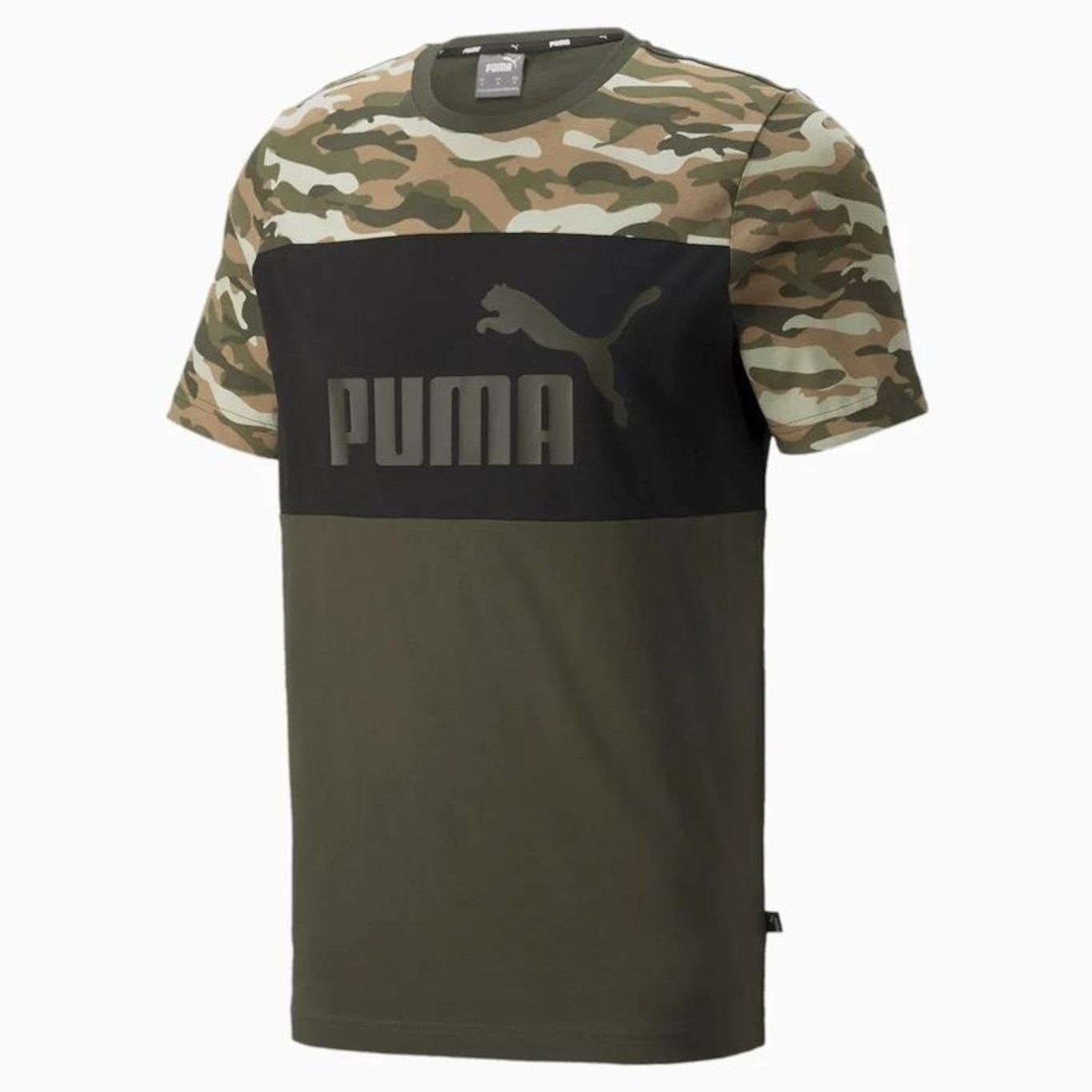 Camiseta Puma Essentials Plus Camo - Masculina