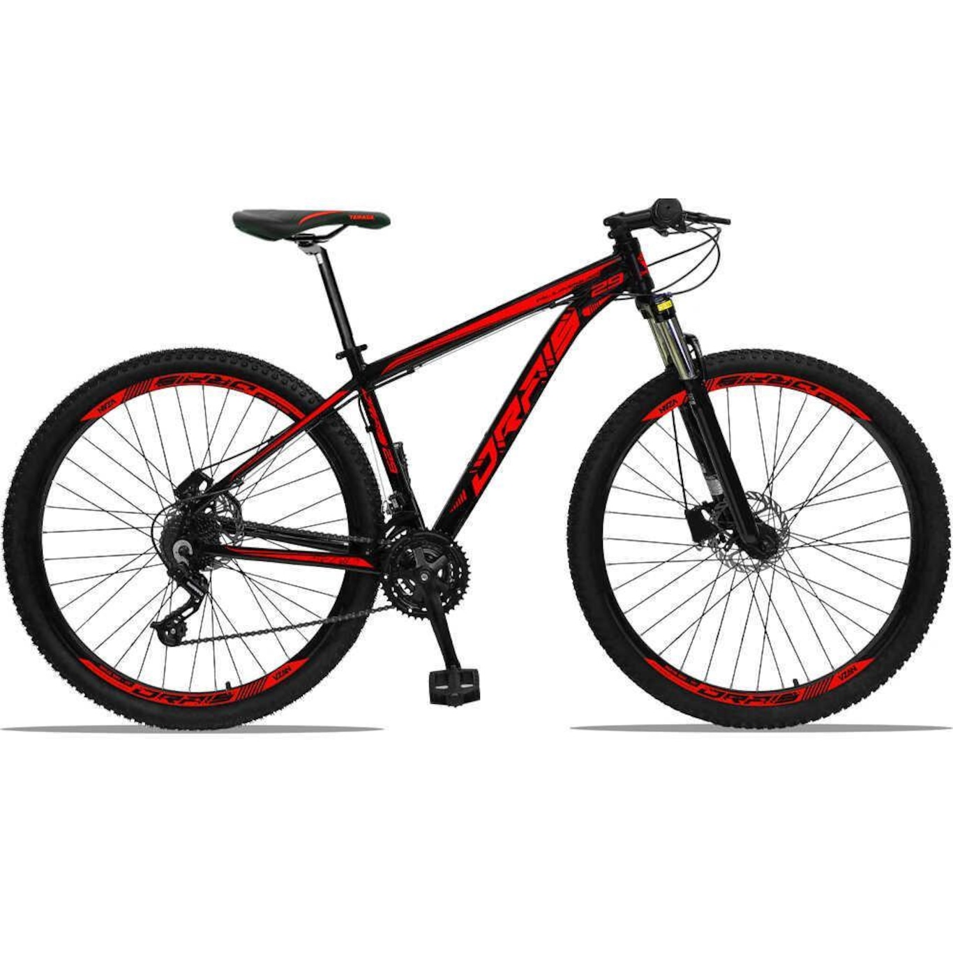 Bicicleta Drais 29 - Freio Hidráulico MTB Aluminio - Câmbios Shimano - 24V - Suspensão com Trava - Foto 1