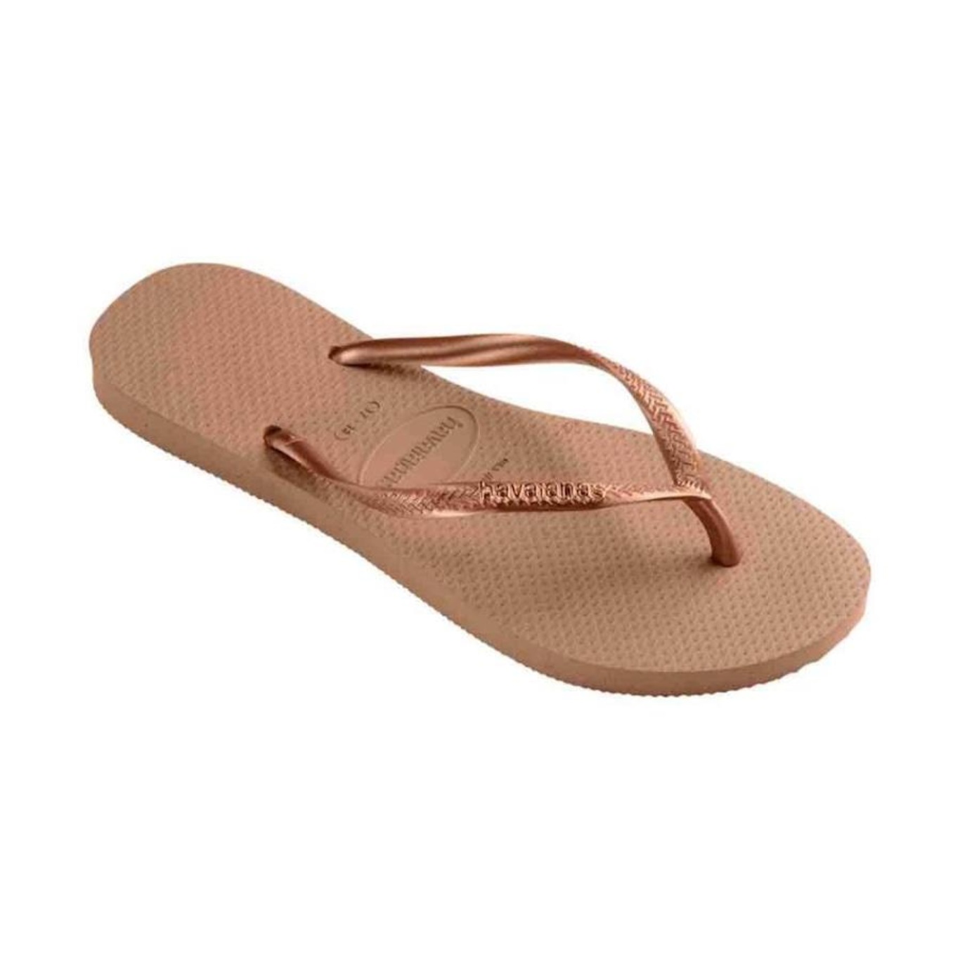 Chinelo Havaianas Slim Logo Metallic - Adulto - Foto 4