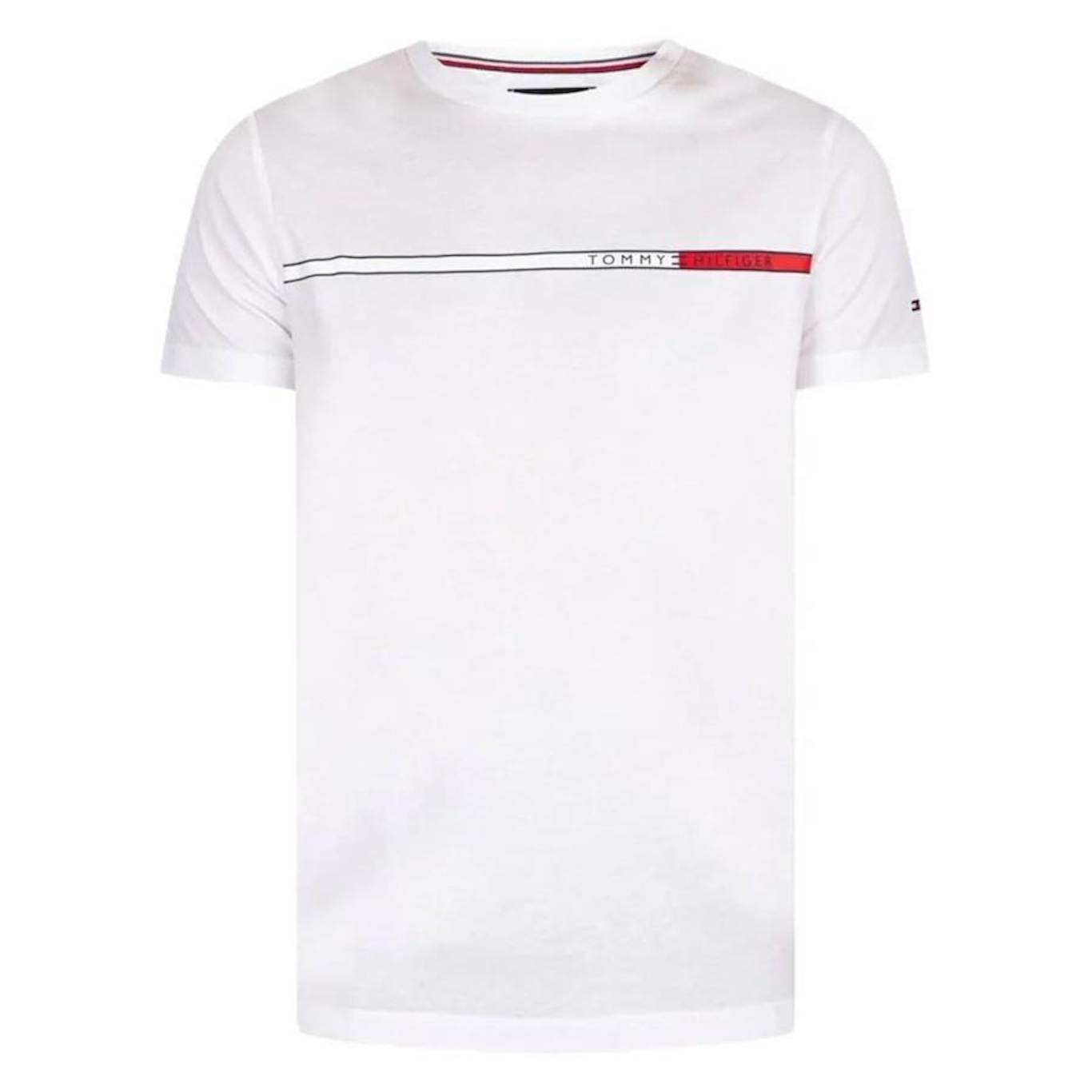 Camiseta Tommy Hilfiger Ab Two Tone Chest Stripe - Masculina - Foto 1