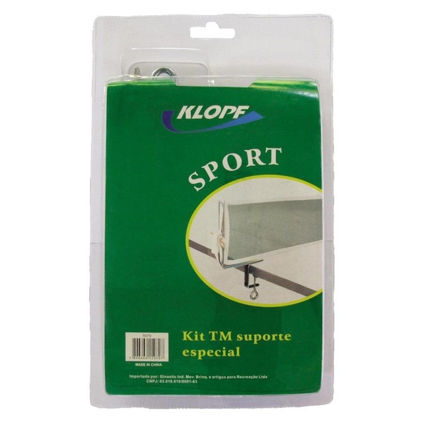 Kit de Tênis de Mesa Klopf Suporte Especial com Suporte e Rede - Foto 1