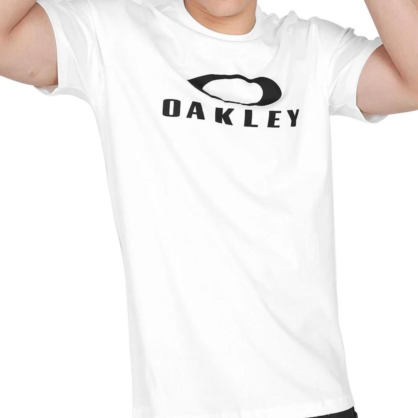 Camiseta Oakley O-Bark SS Masculina - Branco Branco