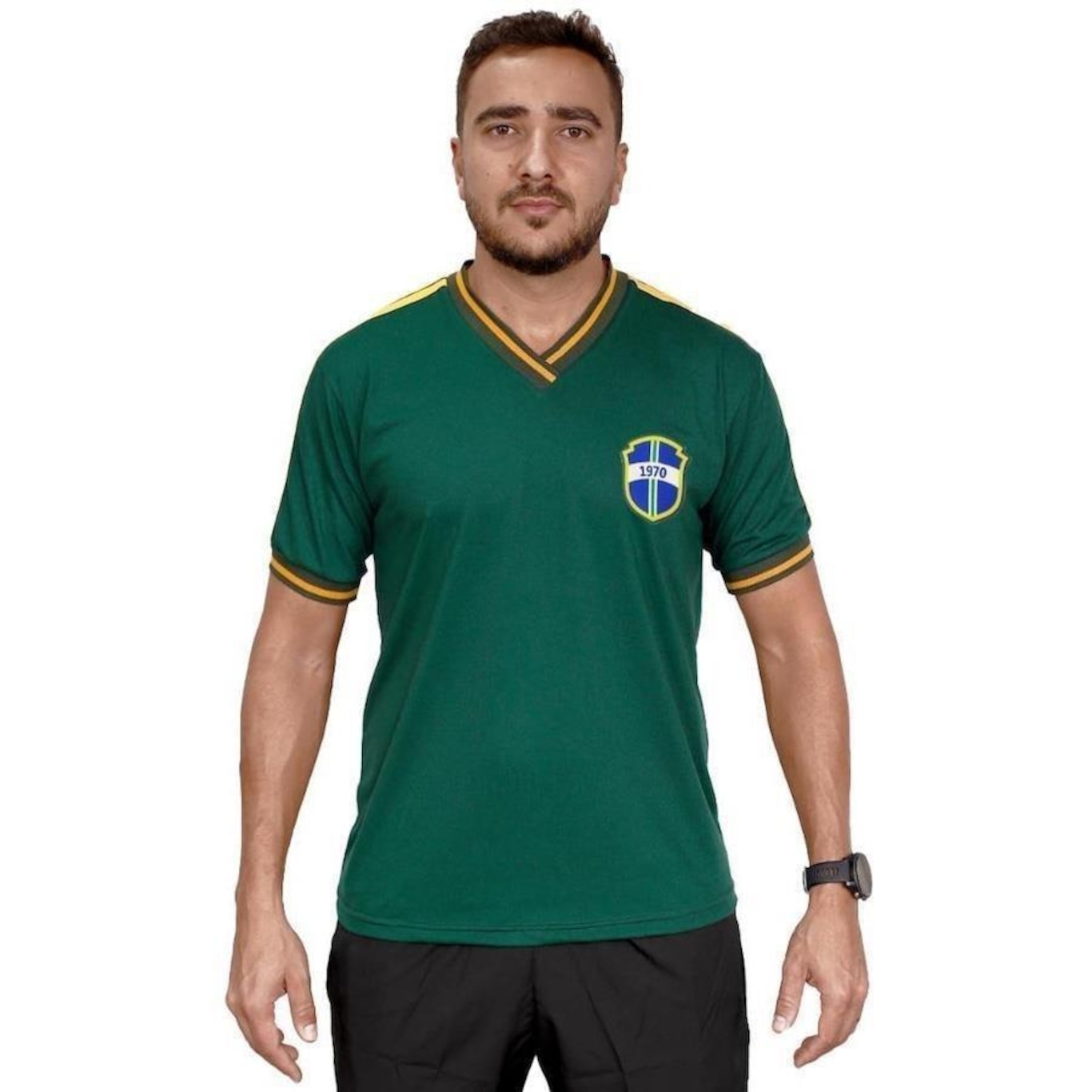 Camisa do Brasil B2 Online Básica - Masculina - Foto 2