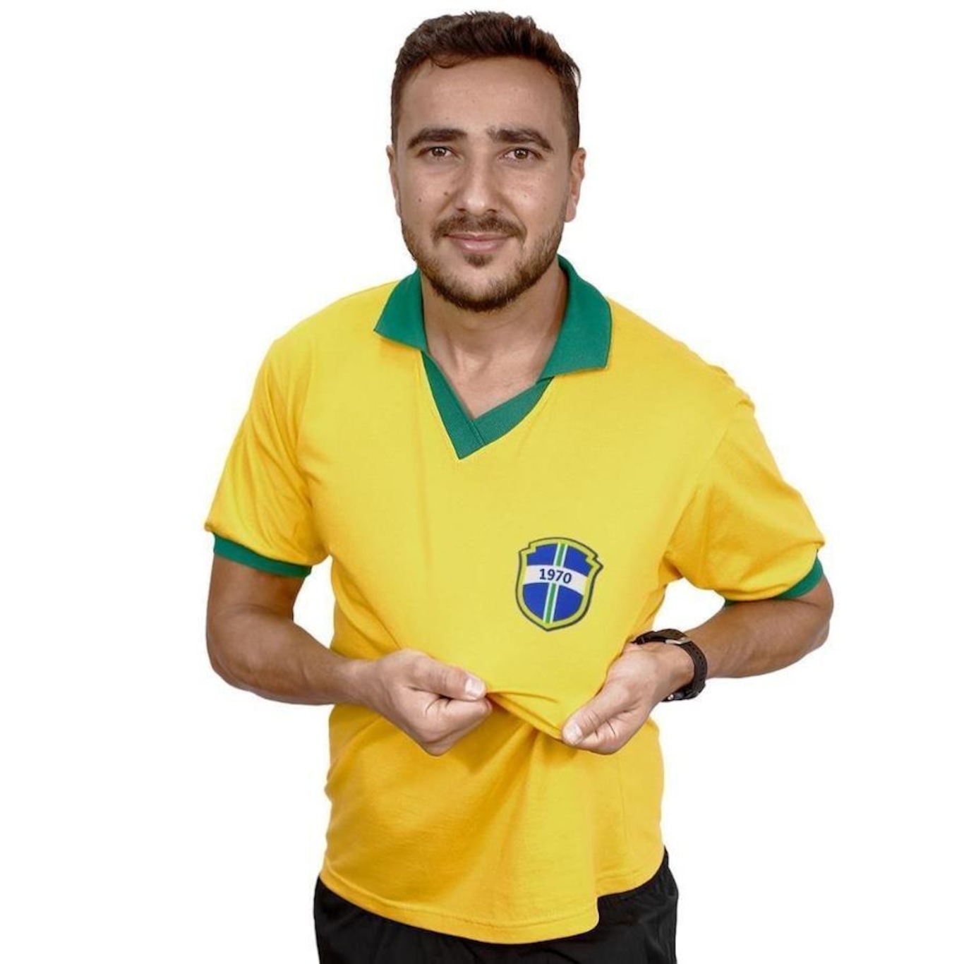 Camisa do Brasil B2 Online Básica - Masculina - Foto 1