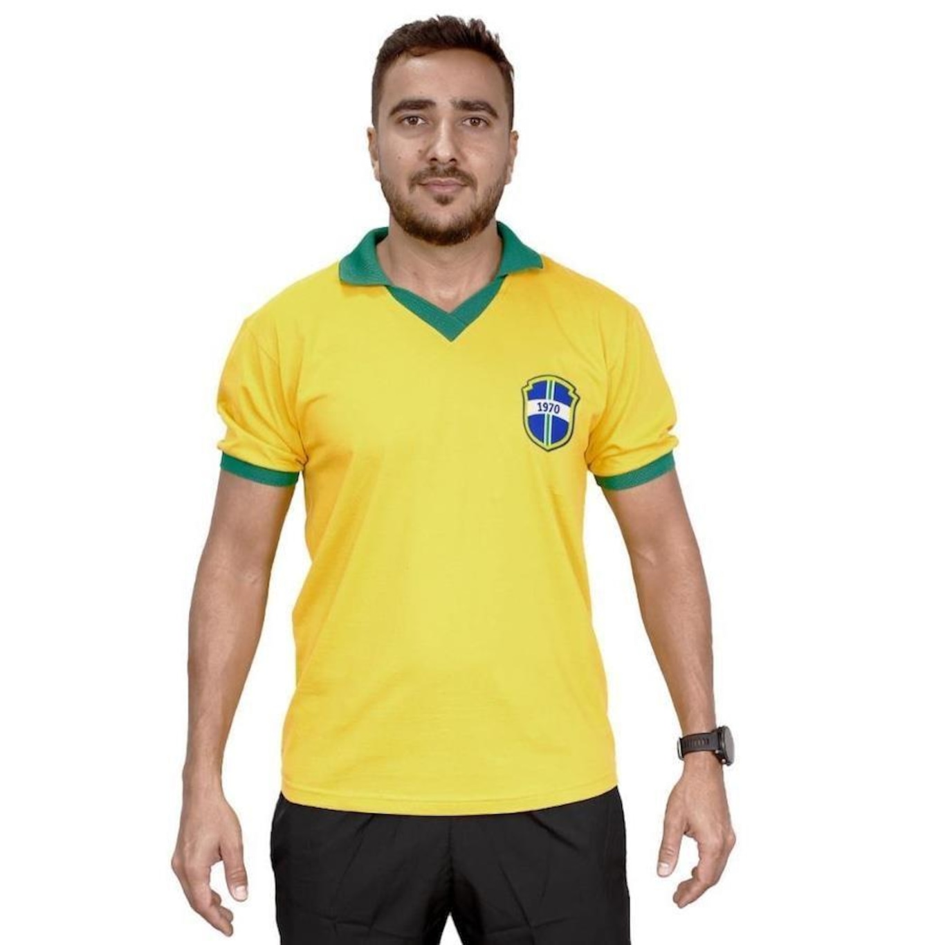 Camisa do Brasil B2 Online Básica - Masculina - Foto 3