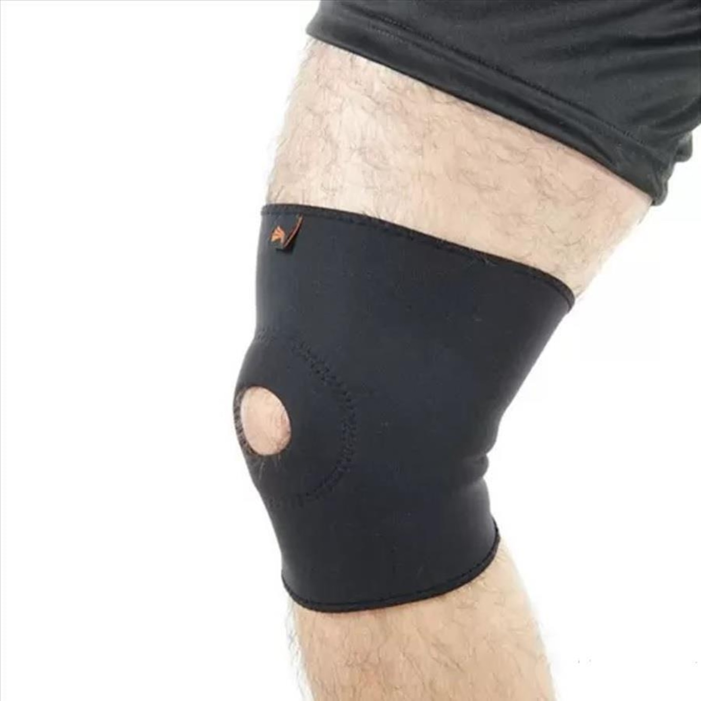 Joelheira Neoprene com Orifício e Reforço Patelar Progne - Foto 1