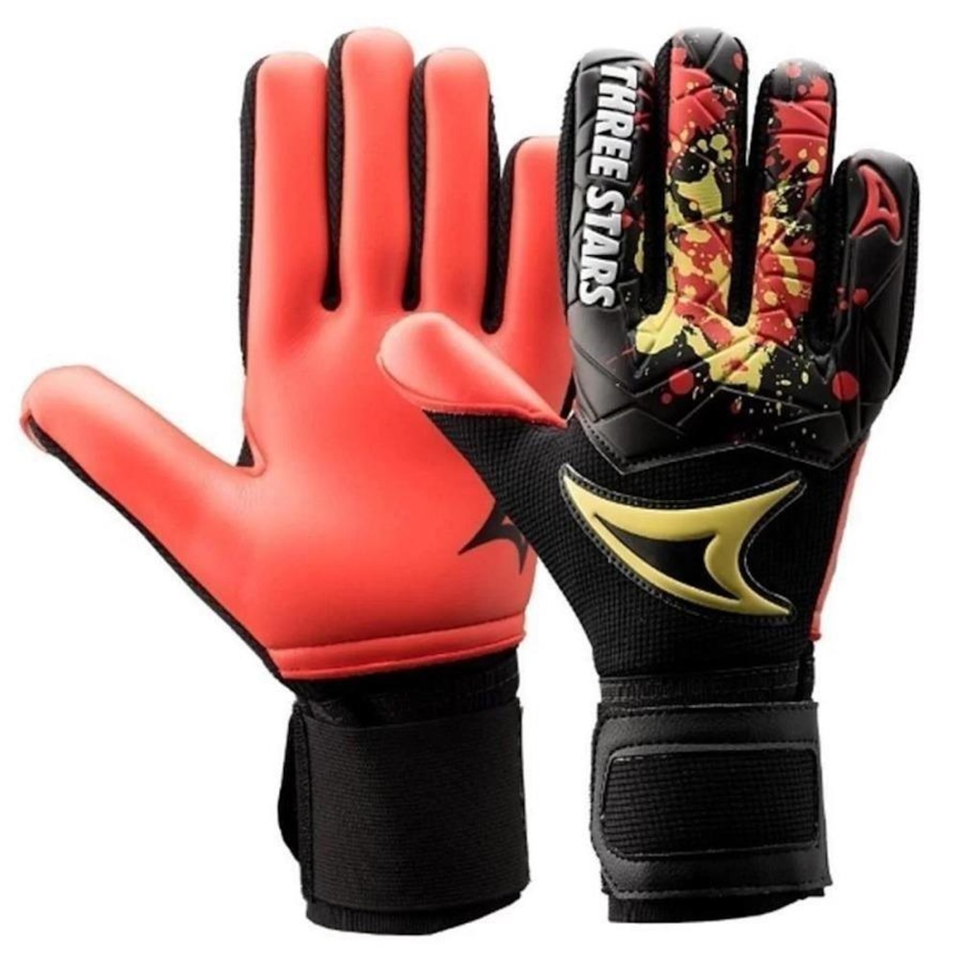 Luvas de Goleiro Three Stars Kick - Adulto - Foto 1