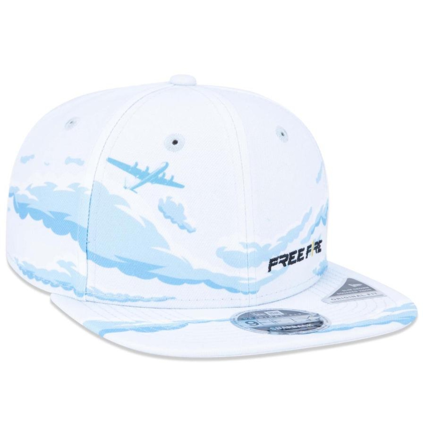 Boné Aba Reta New Era 9Fifty Original Fit Free Fire - Snapback - Adulto - Foto 3