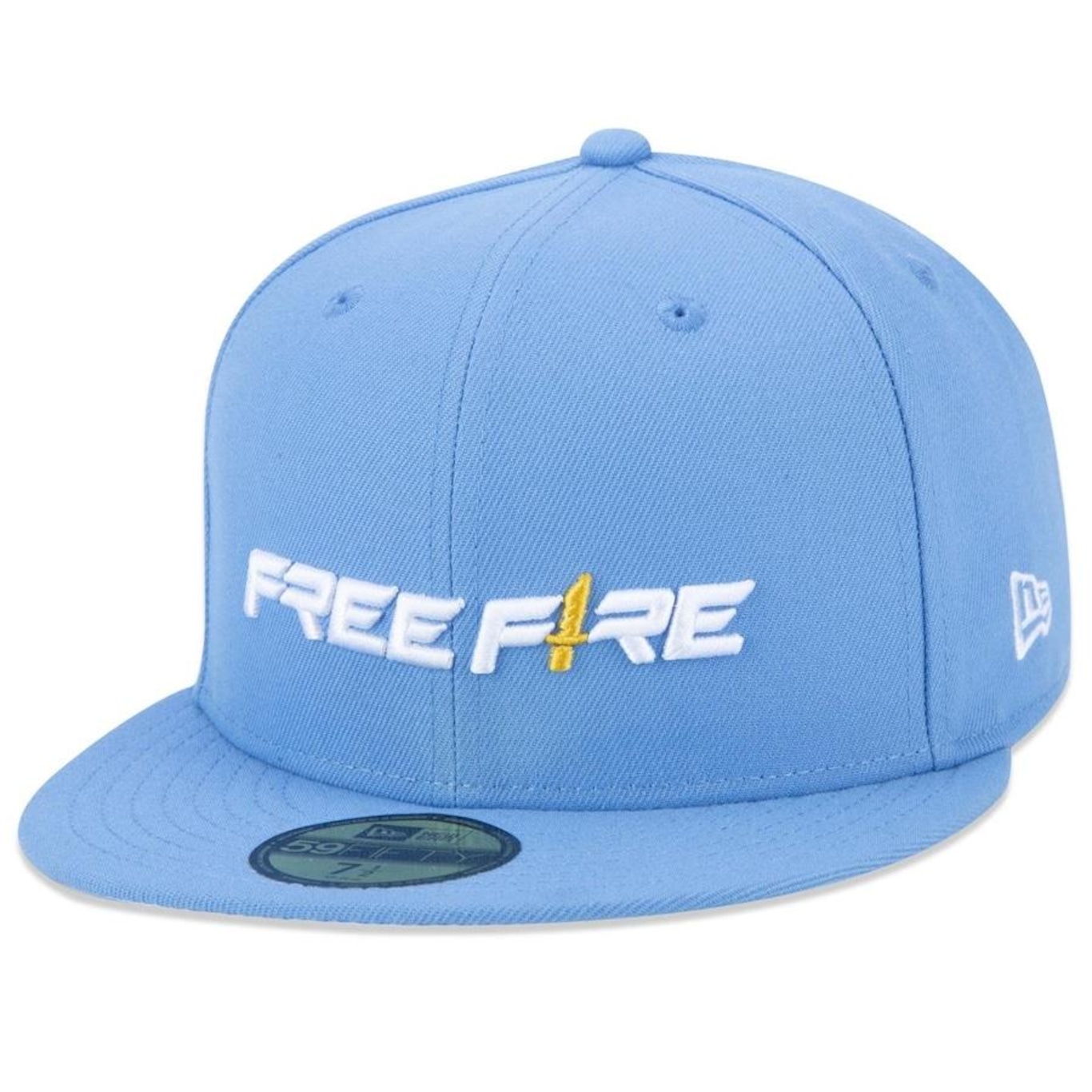 Boné Aba Reta New Era 59Fifty Free Fire - Fechado - Adulto - Foto 1