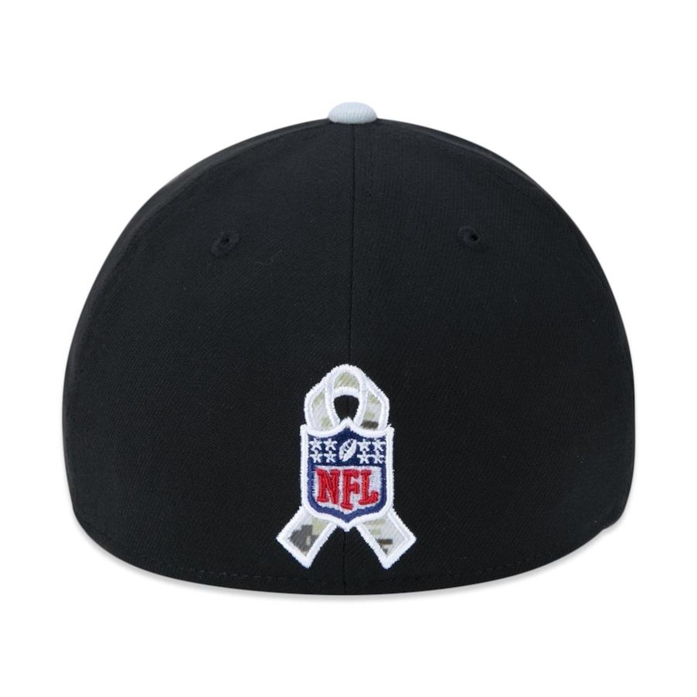 Boné Aba Curva New Era 39Thirty Las Vegas Raiders Salute To Service 2022 Stretch Fit - Fechado - Adulto - Foto 4