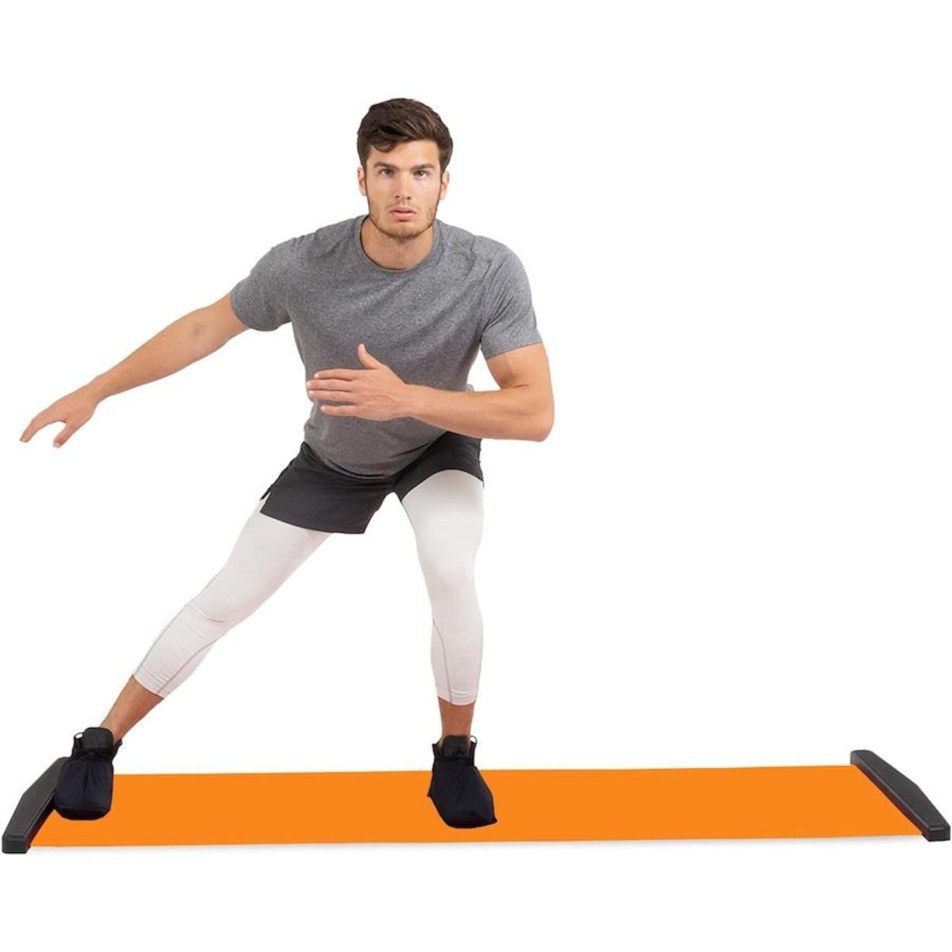 Plataforma Deslizante Slide Board Yangfit com Sapatilha e Bolsa - Foto 5