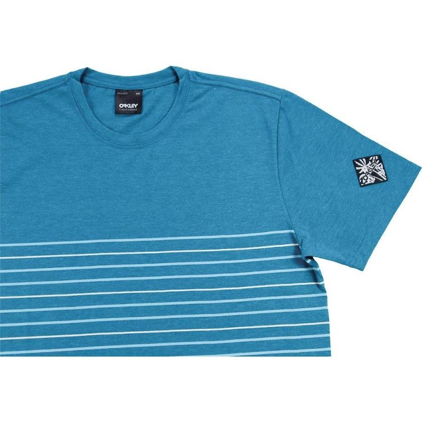 Camiseta Oakley Linear Threads Striped Tee - Masculina - Foto 2