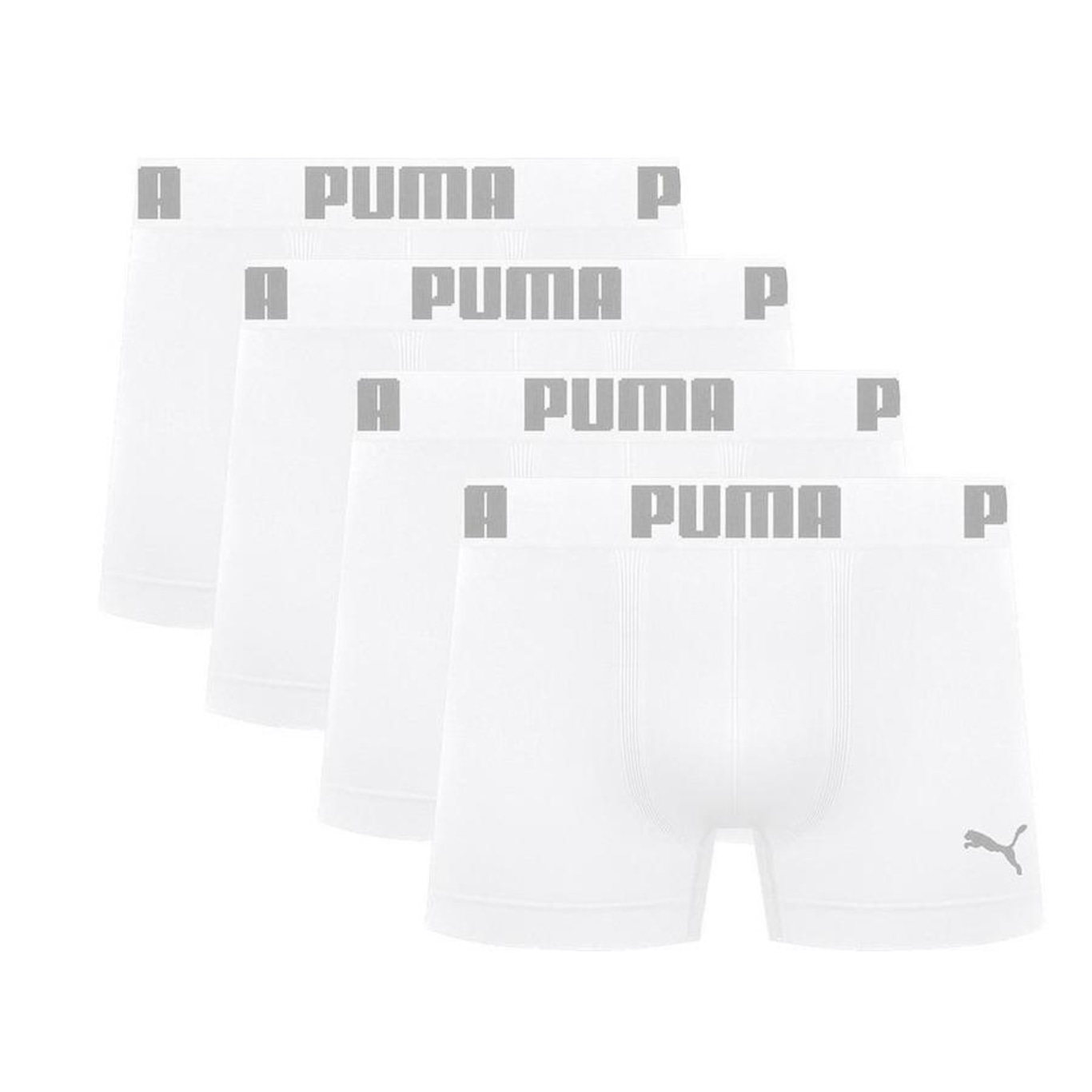 Kit Cuecas Boxer Puma Microfibra sem Costura - 4 Unidades - Adulto - Foto 1