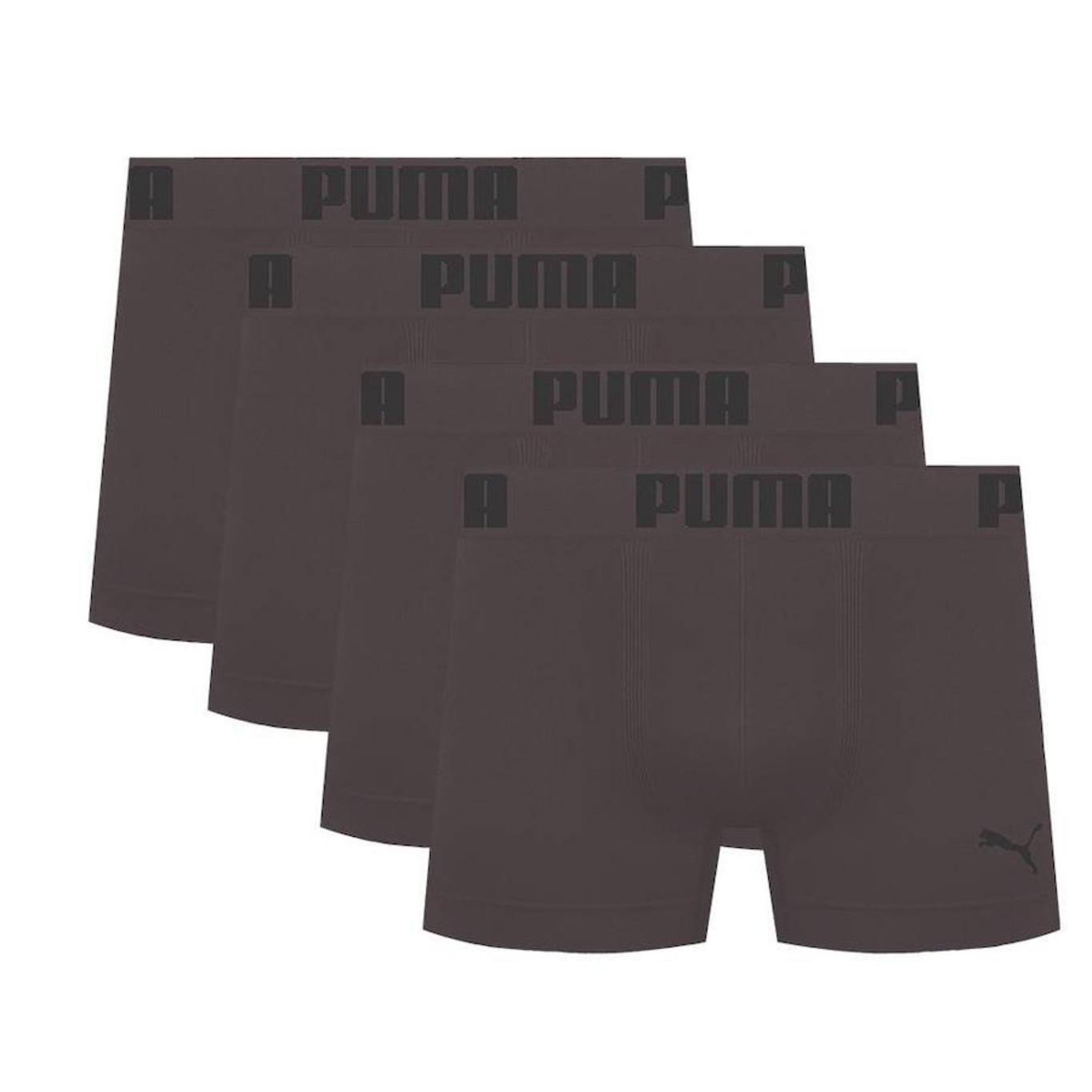 Kit Cuecas Boxer Puma Microfibra sem Costura - 4 Unidades - Adulto - Foto 1