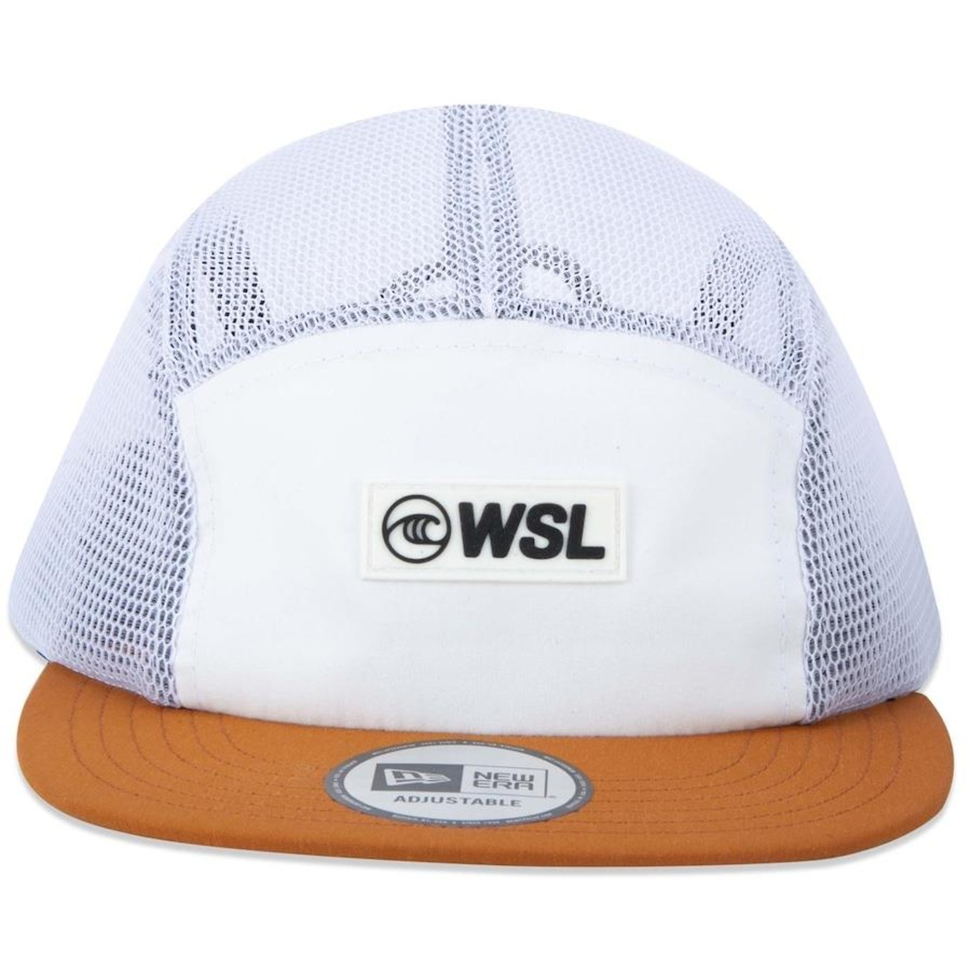 Boné Aba Reta New Era Camper Wsl Off White - Strapback - Adulto - Foto 2