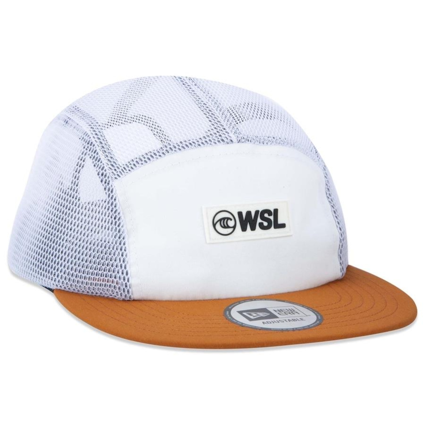 Boné Aba Reta New Era Camper Wsl Off White - Strapback - Adulto - Foto 3