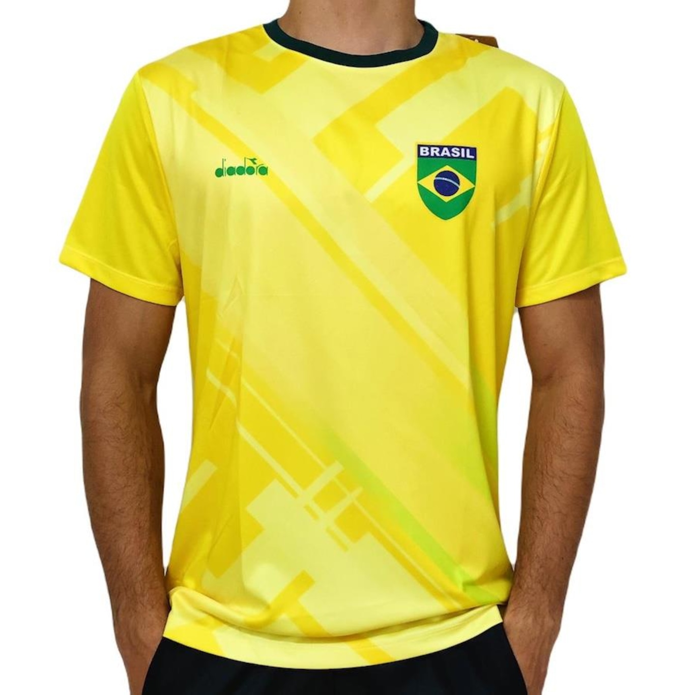 Camisa Brasil Diadora Penta Bandeira - Masculino - Foto 2