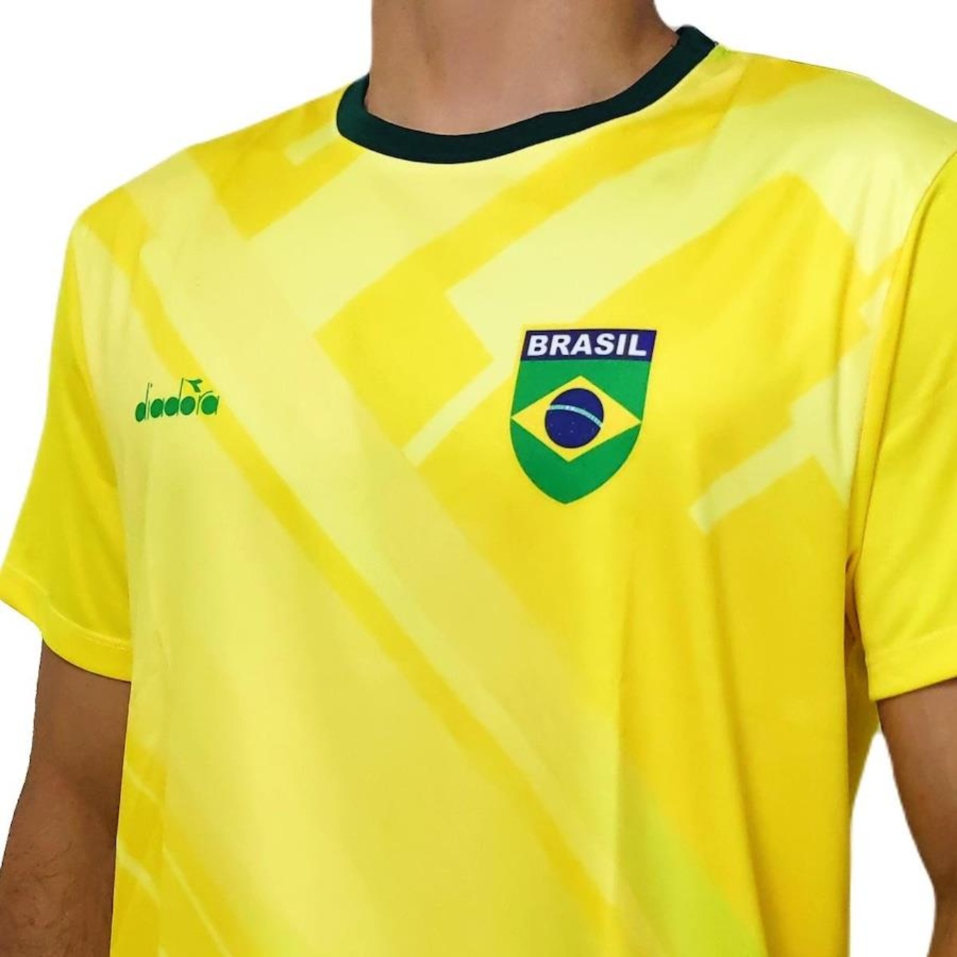 Camisa Brasil Diadora Penta Bandeira - Masculino - Foto 3