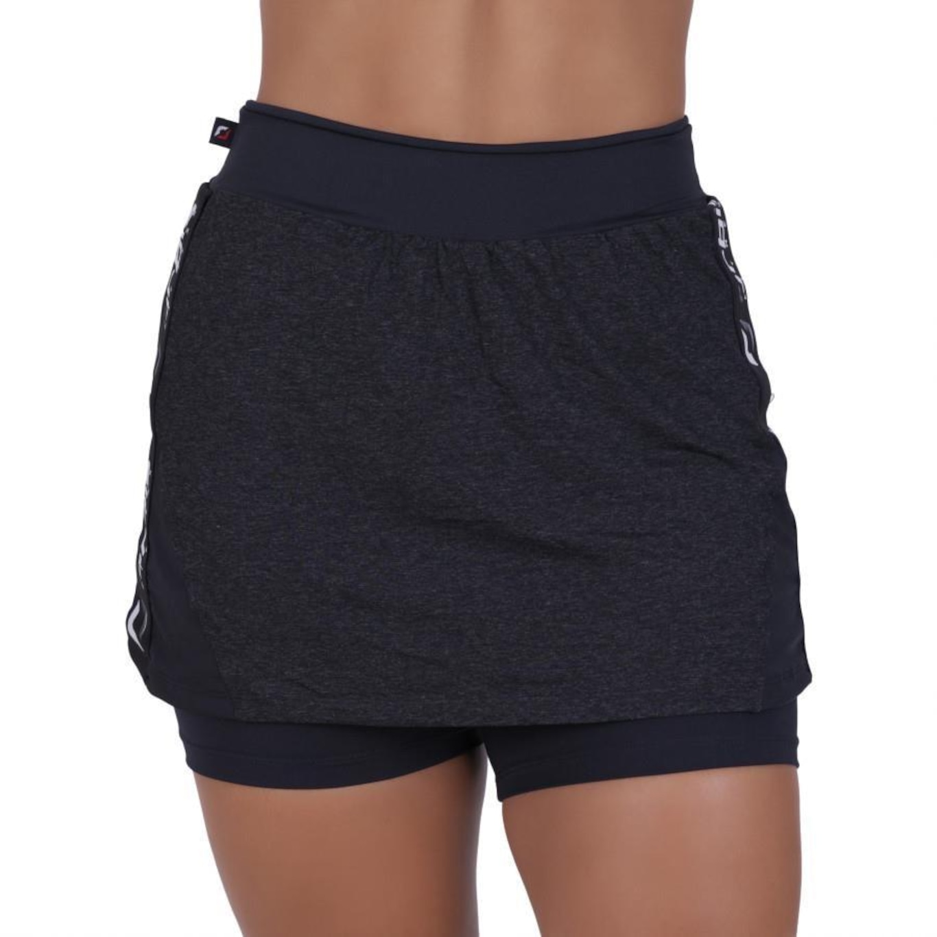 Short Saia Orbis Fitness Cós Alto - Feminino - Foto 1