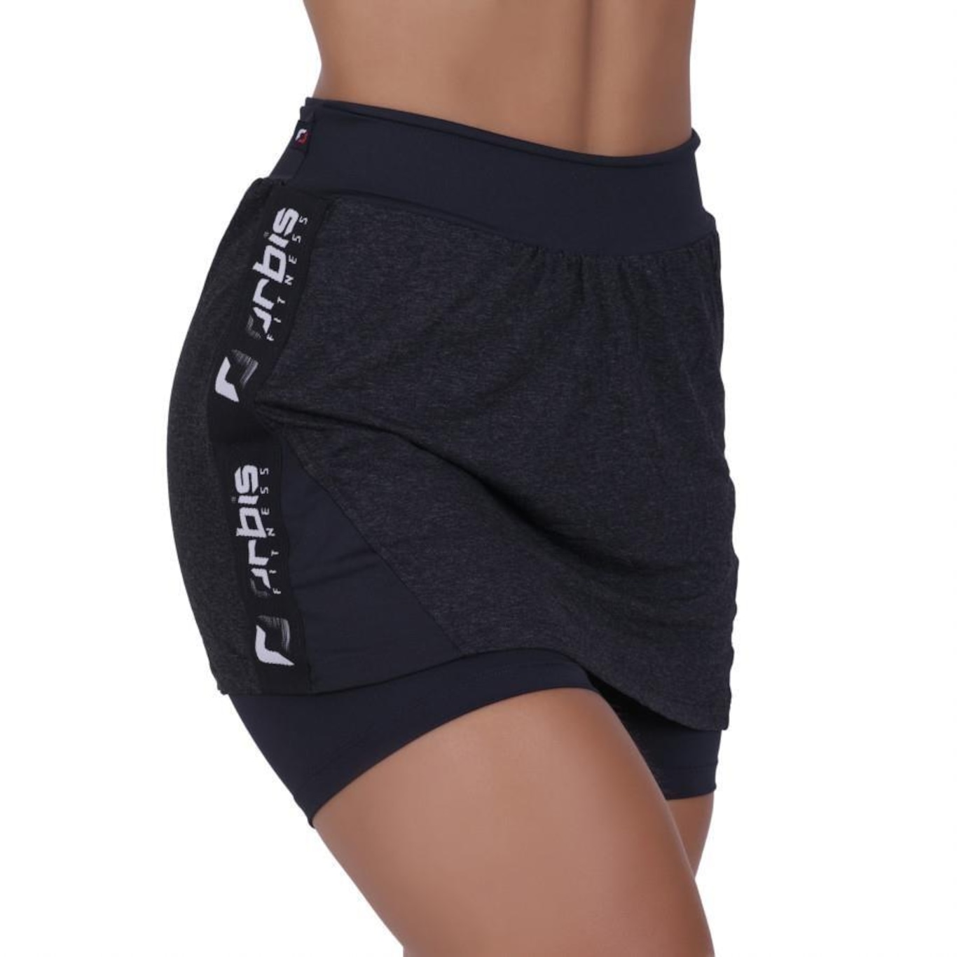 Short Saia Orbis Fitness Cós Alto - Feminino - Foto 3