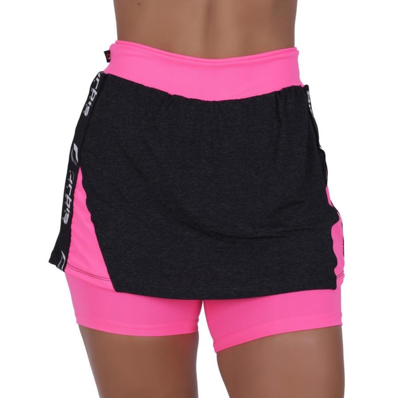 Short Saia Orbis Fitness Cós Alto - Feminino - Foto 1