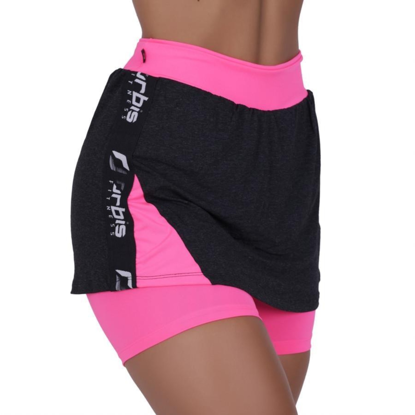 Short Saia Orbis Fitness Cós Alto - Feminino - Foto 2