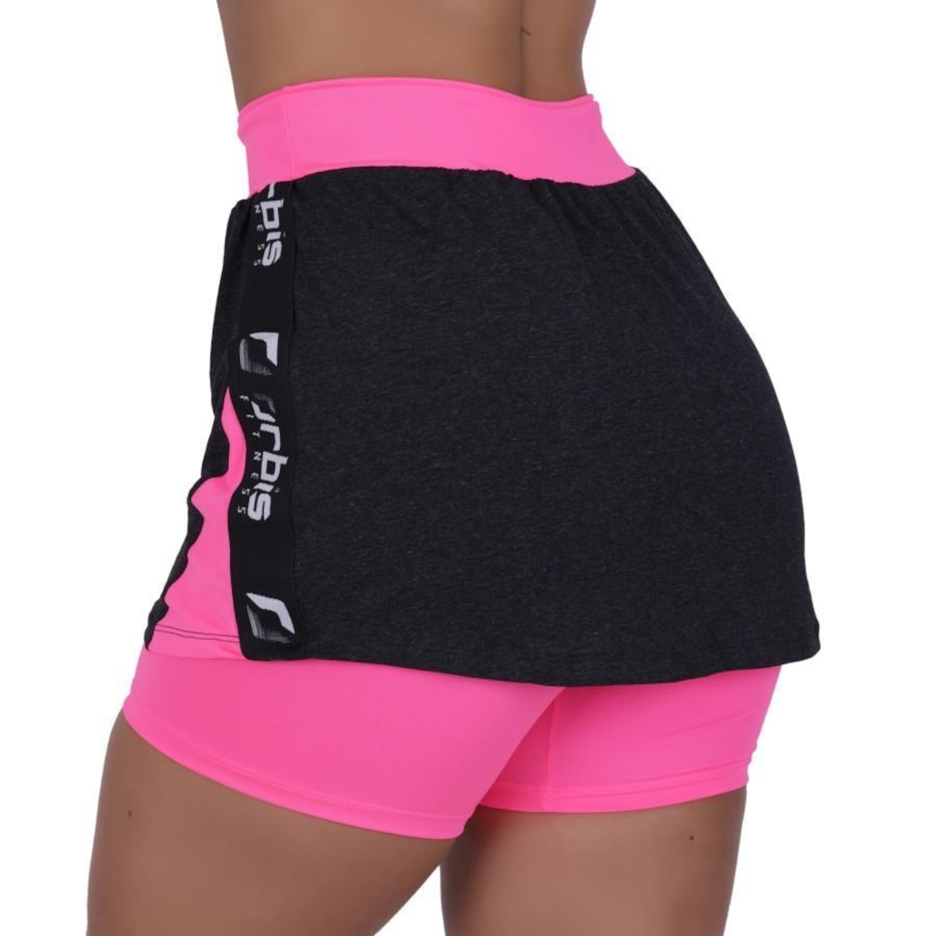 Short Saia Orbis Fitness Cós Alto - Feminino - Foto 3