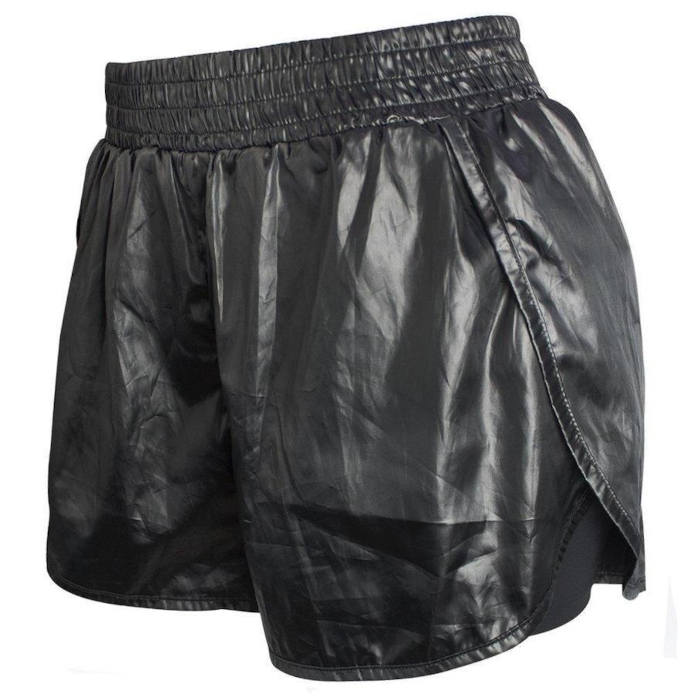 Shorts Alto Giro Ligth Shine - Feminino - Foto 2