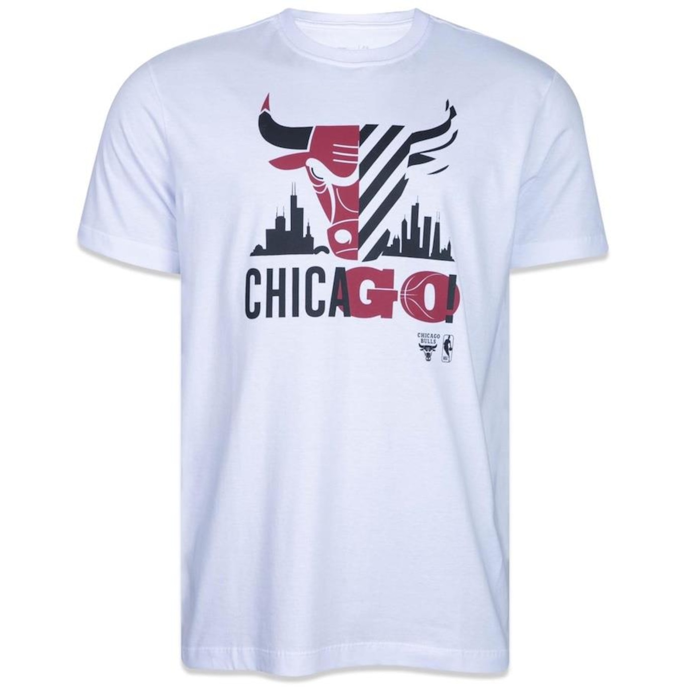 Camiseta Regular New Era NBA Neto 78 Chicago Bulls - Masculina - Foto 1