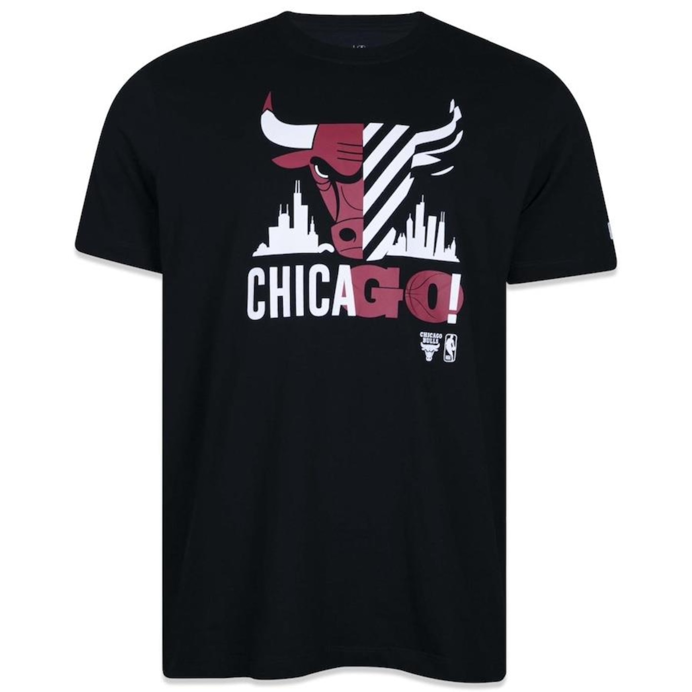 Camiseta Regular New Era NBA Neto 78 Chicago Bulls - Masculina - Foto 1