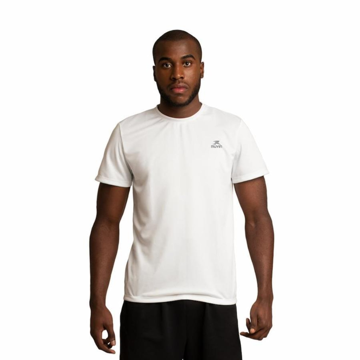 Camiseta Muvin Dry Basic Ss Fps50 - 5 Unidades - Masculina - Foto 2