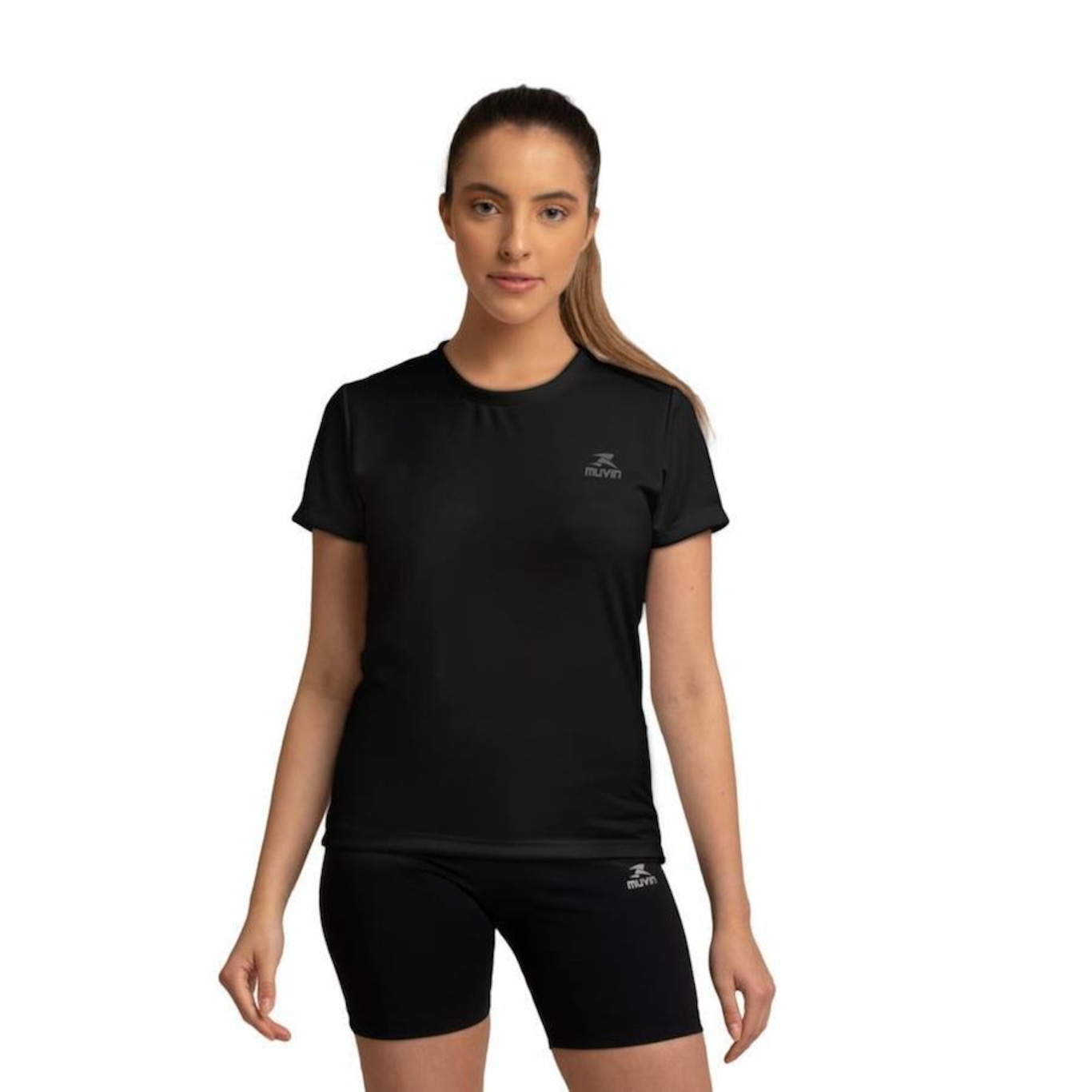 Camiseta Muvin Dry Basic Ss Fps50 - 3 Unidades - Feminina - Foto 2