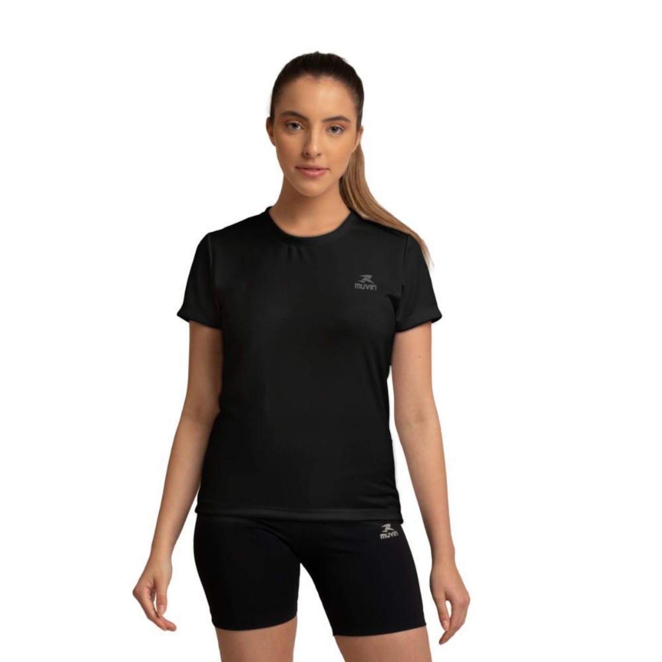 Camiseta Muvin Dry Basic Ss Fps50 - 3 Unidades - Feminina - Foto 2