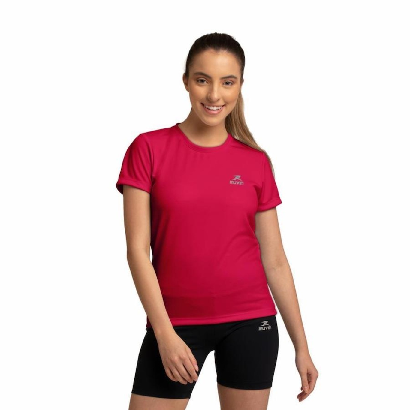 Camiseta Muvin Dry Basic Ss Fps50 - 3 Unidades - Feminina - Foto 1