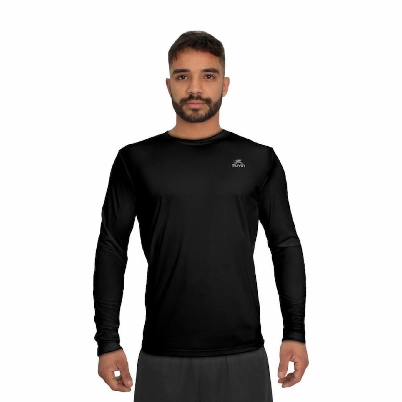 Camiseta Muvin Dry Basic LS Manga Longa FPS50 - 3 unidades - Masculina - Foto 4